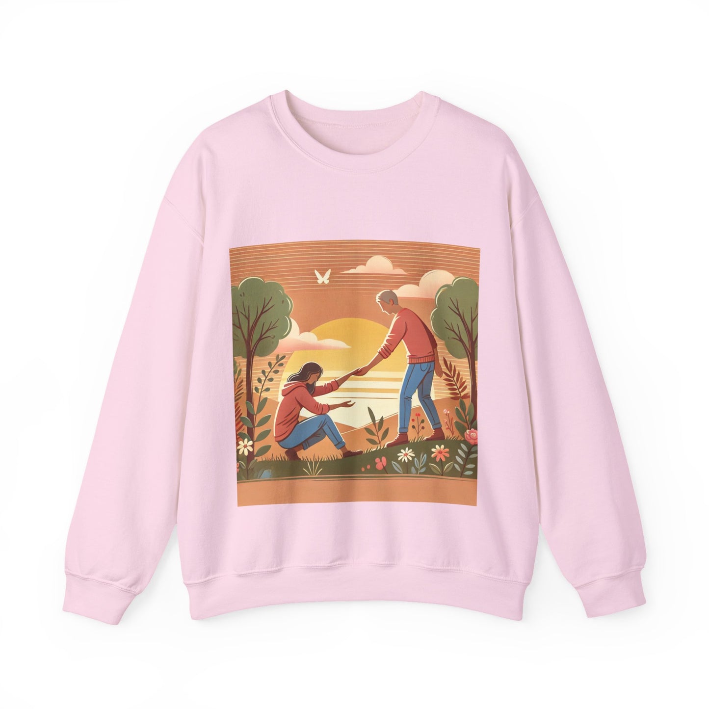 Helping Hands Sunset Garden Sweatshirt