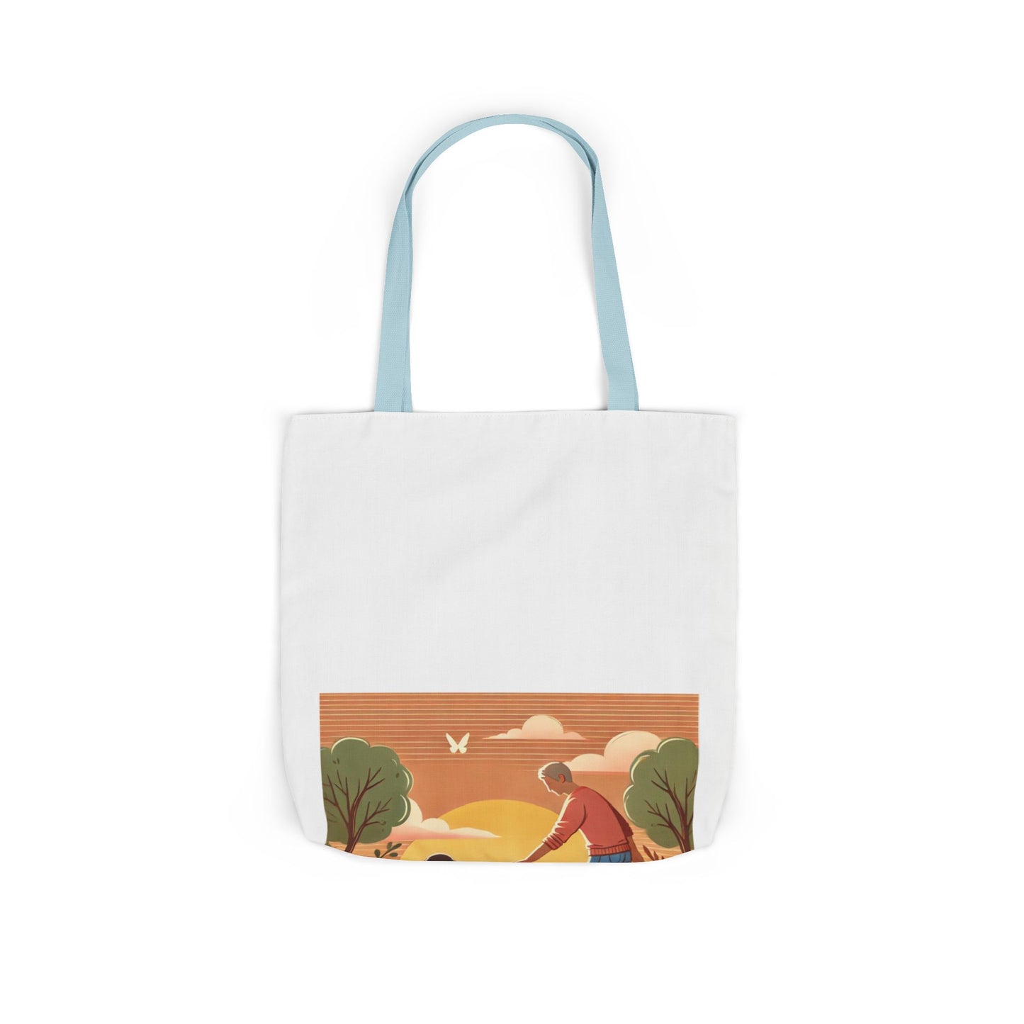 Helping Hands Sunset Garden Canvas Tote Bag