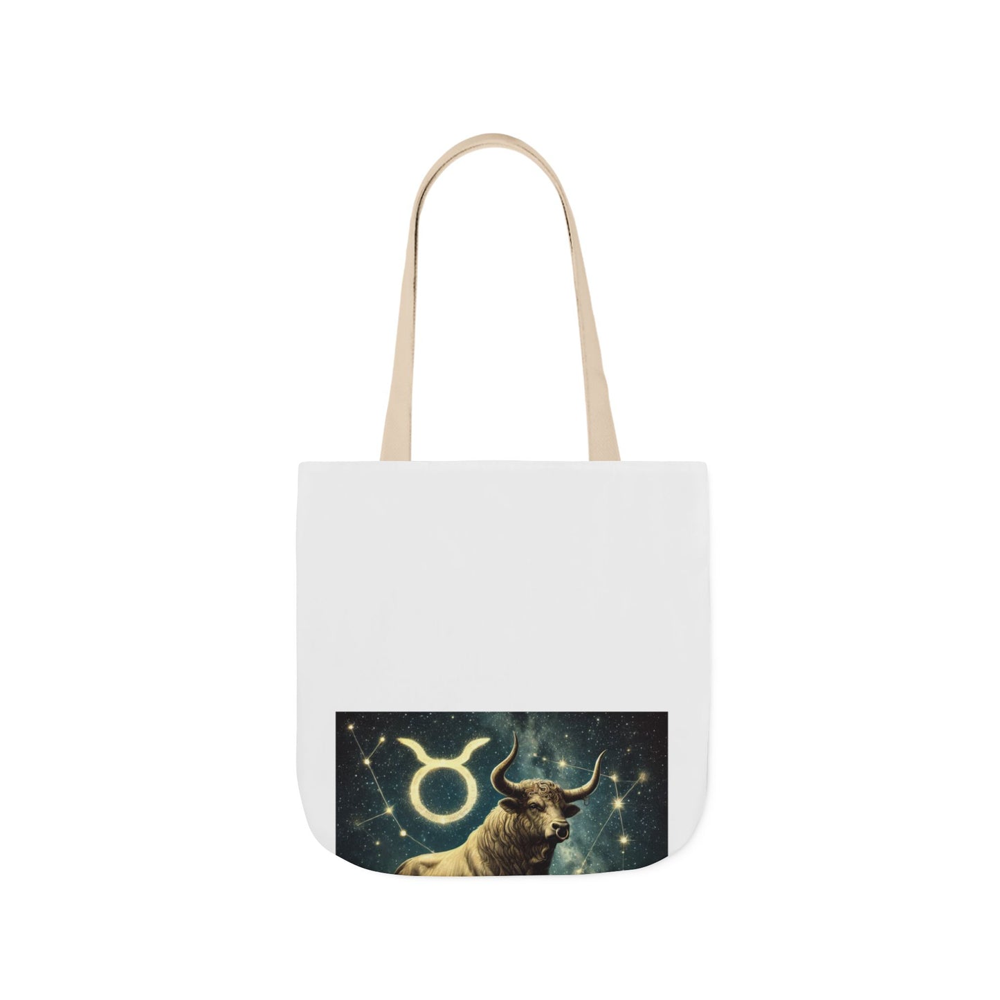 Taurus Bull Constellation Celestial Canvas Tote Bag