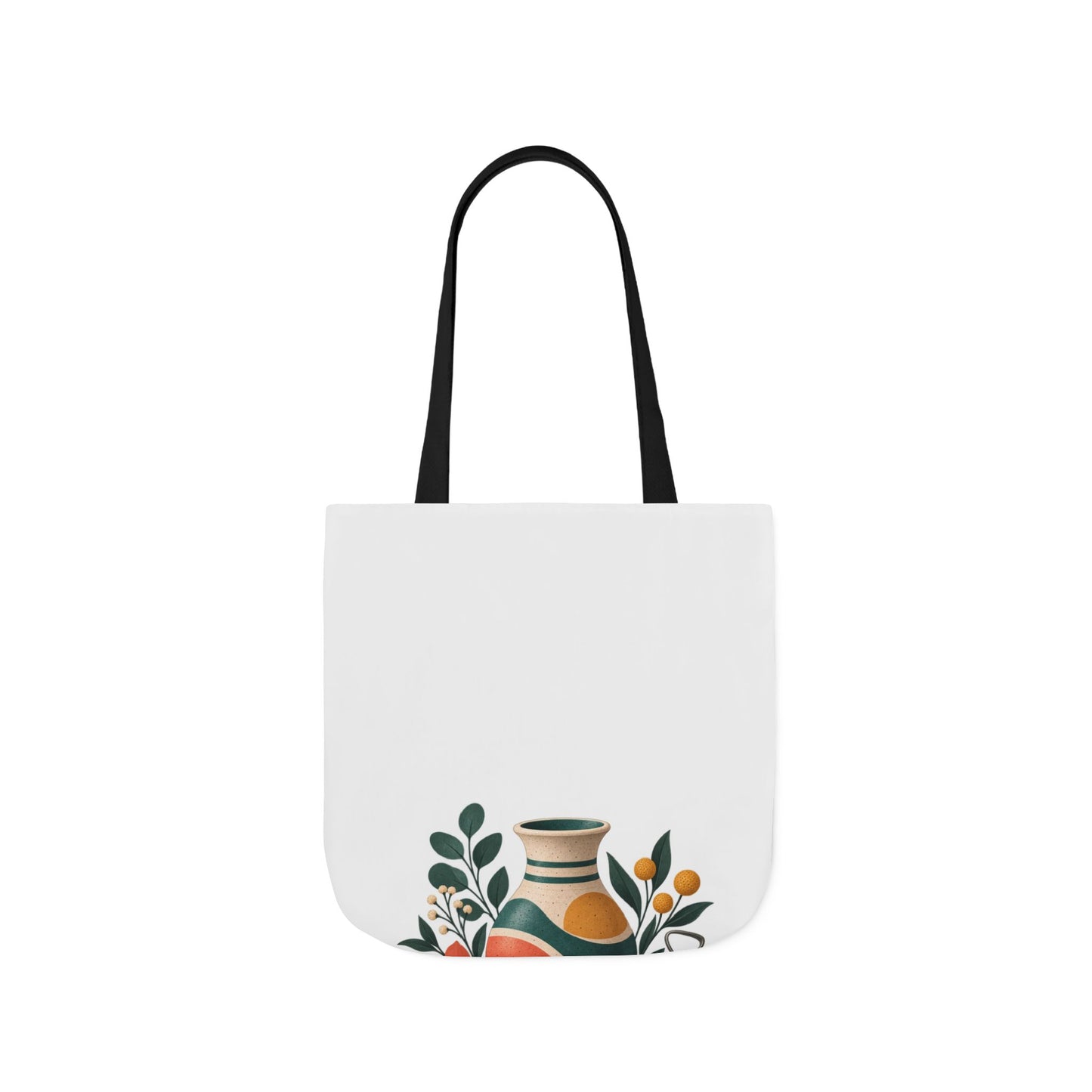 Midcentury Pottery Botanical Art Tote Bag