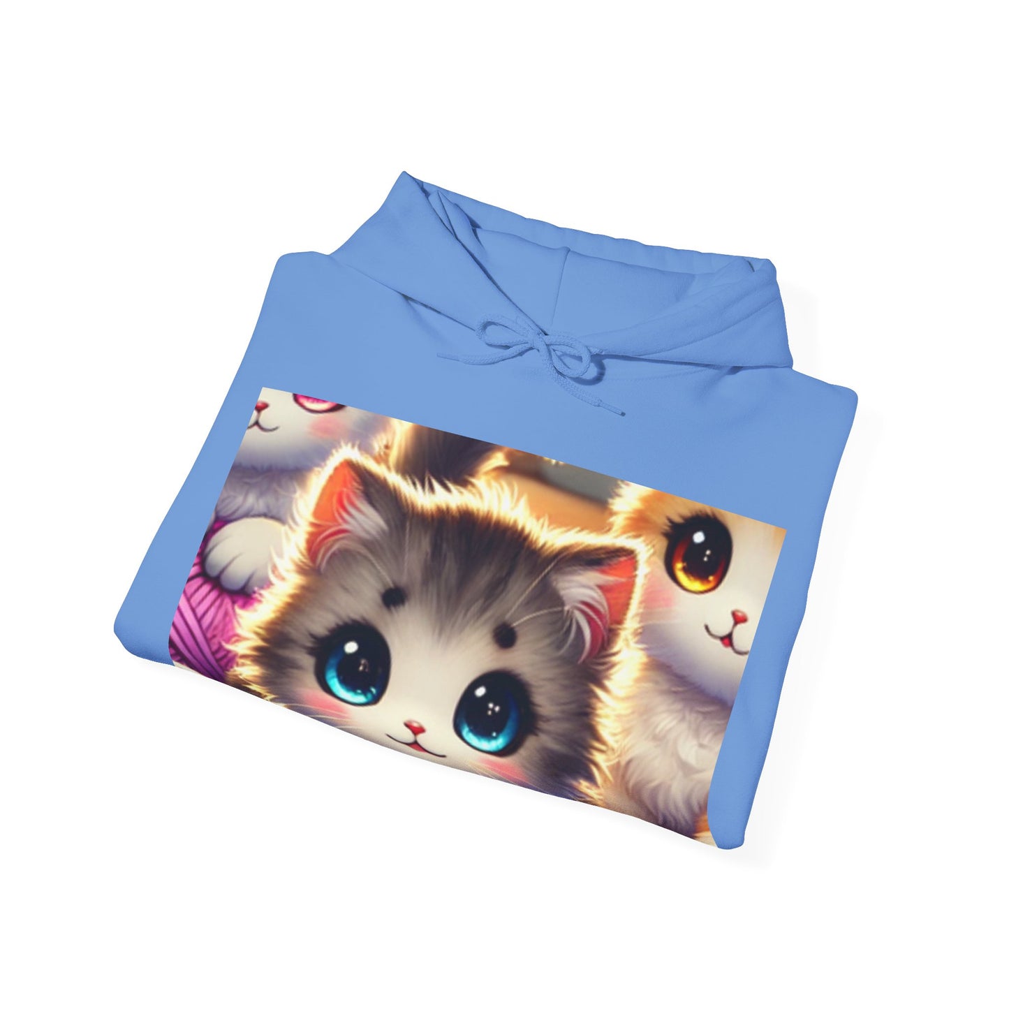 Cozy Yarn Kittens Cute Cat Lover Knitting Hoodie Gift for Crafters