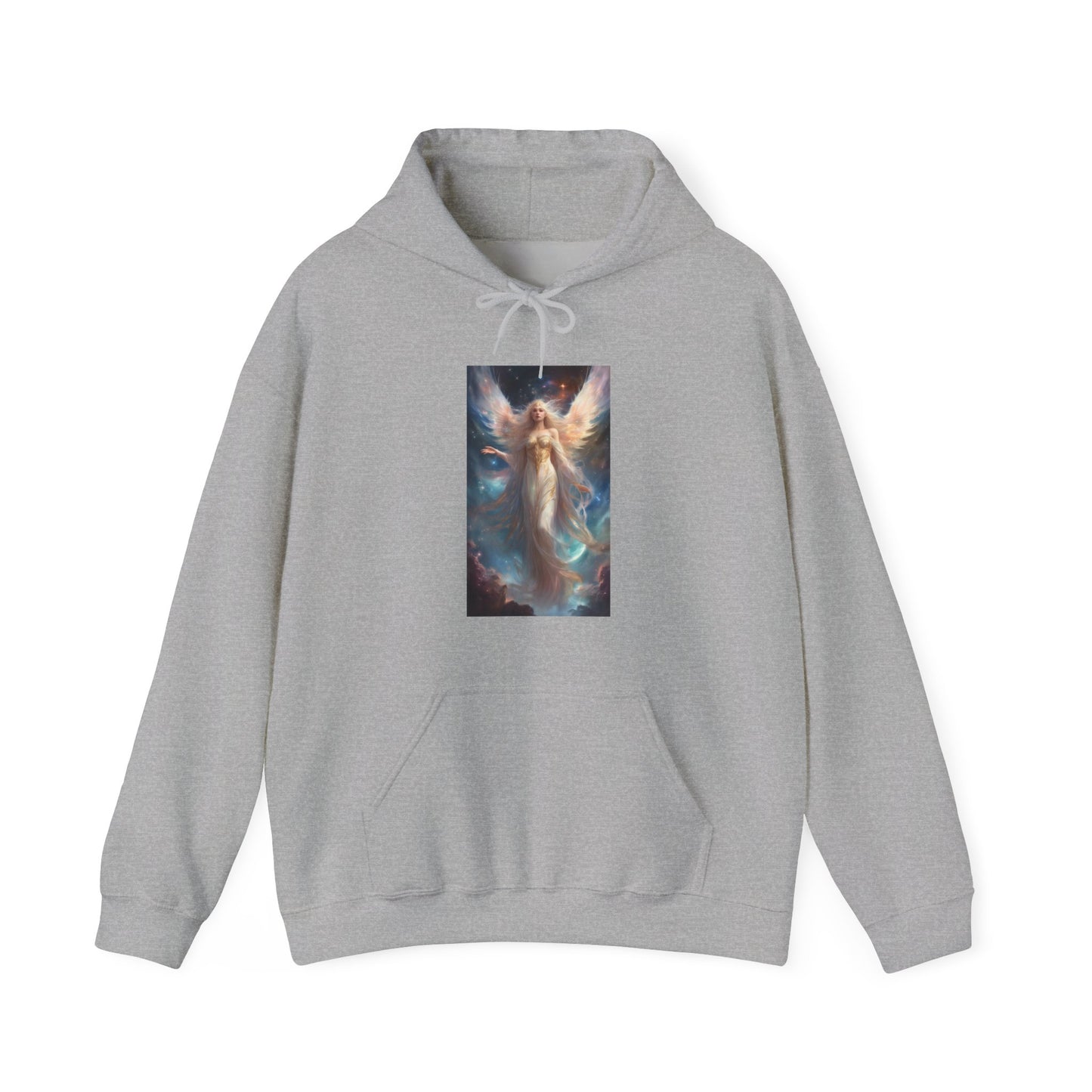 Celestial Winged Heroine Fantasy Portrait Hoodie