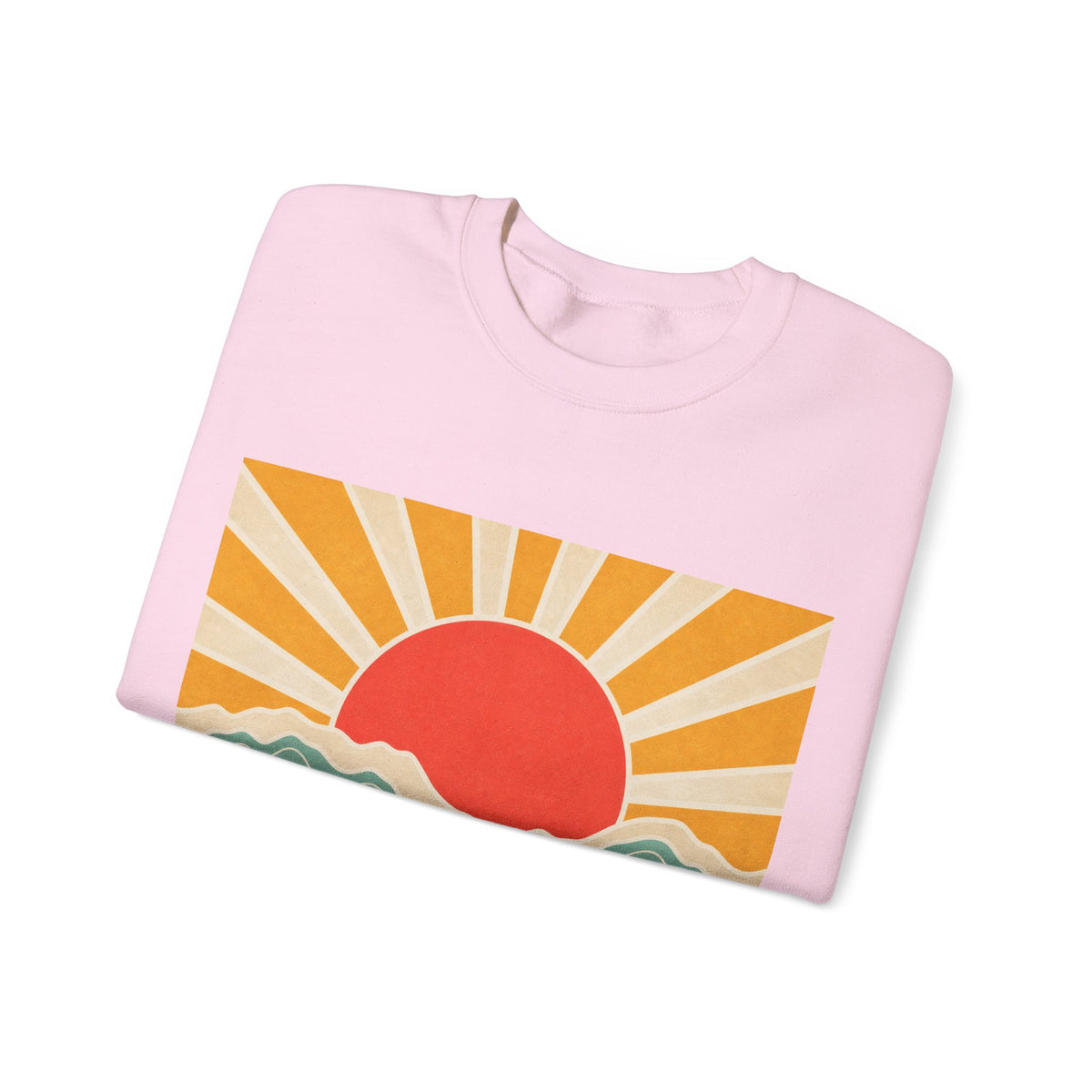 Topographic Sunrise Modern Outdoor Art Sweatshirt