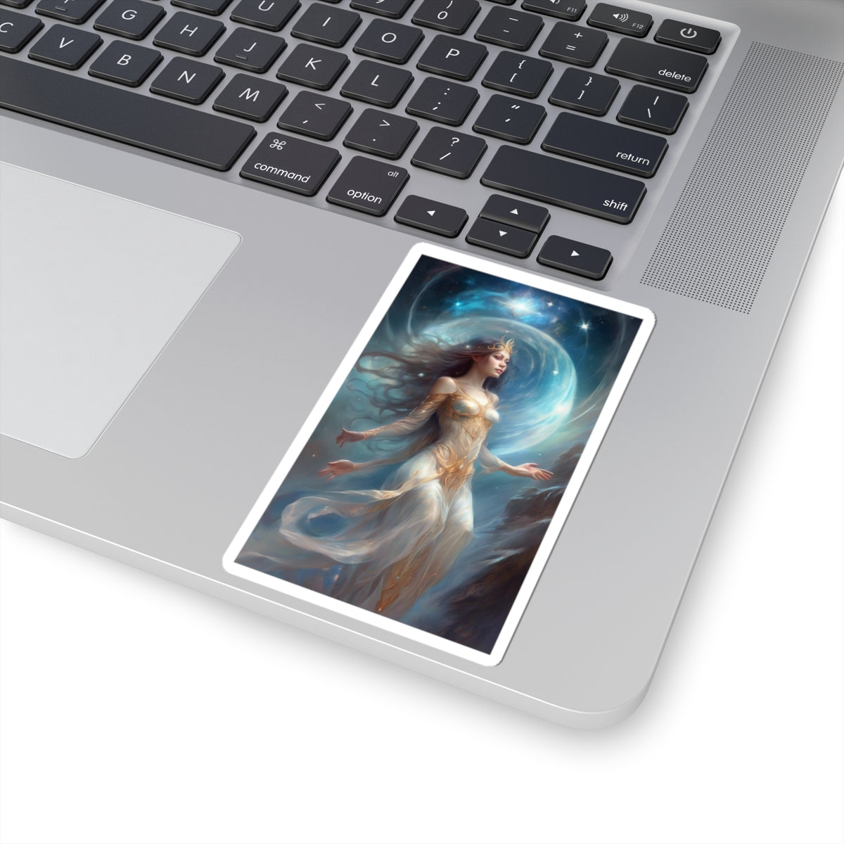 Lunar Celestial Queen Fantasy Portrait Sticker