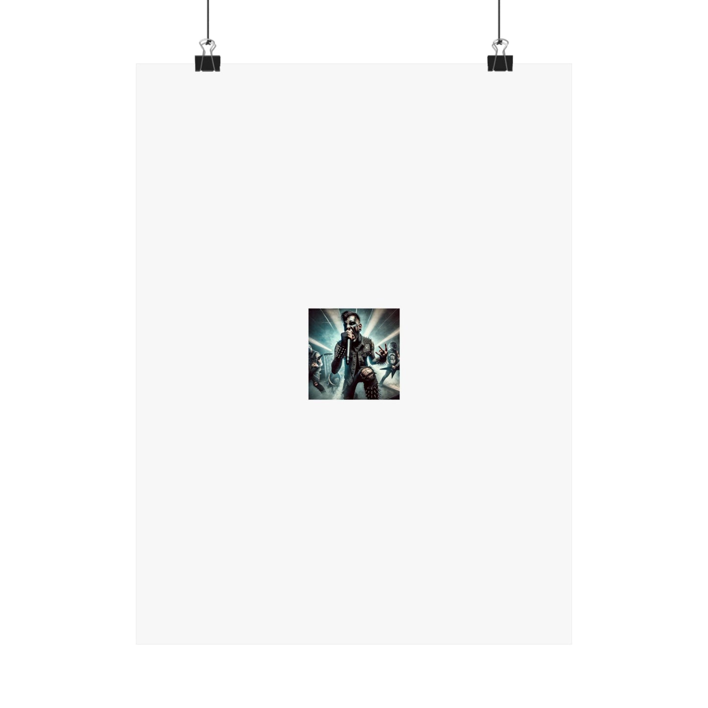 Punk Rock Vocalist Stage Energy Music Room Poster
