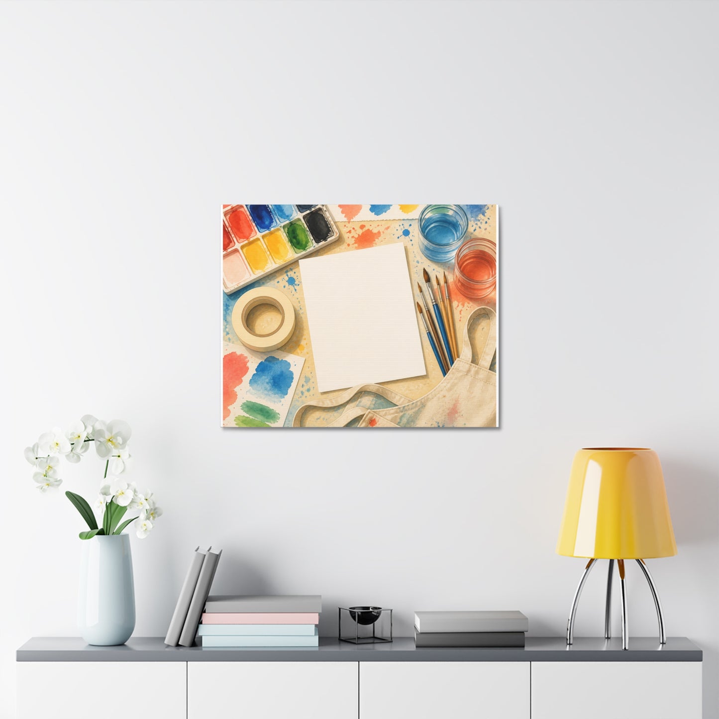 Bright Watercolor Painting Hobby Art Canvas Art