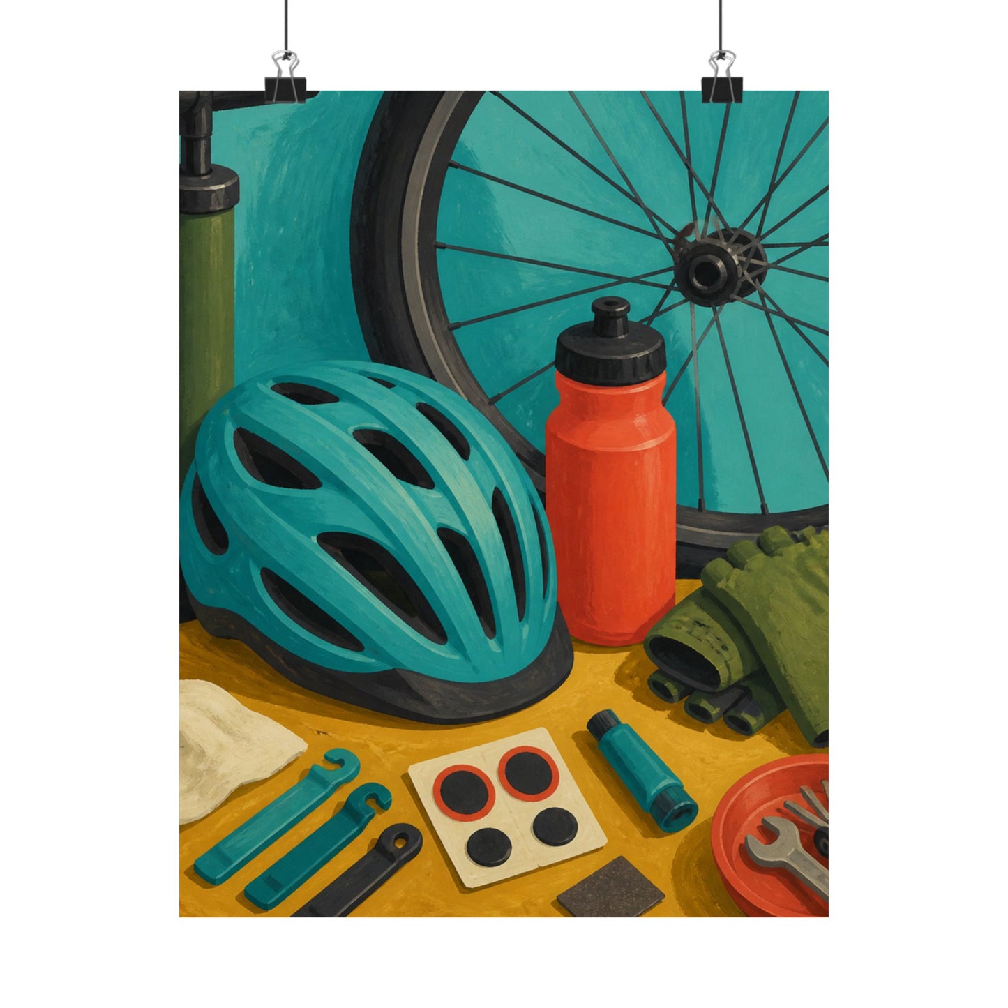 Everyday Bicycle Workshop Art Poster