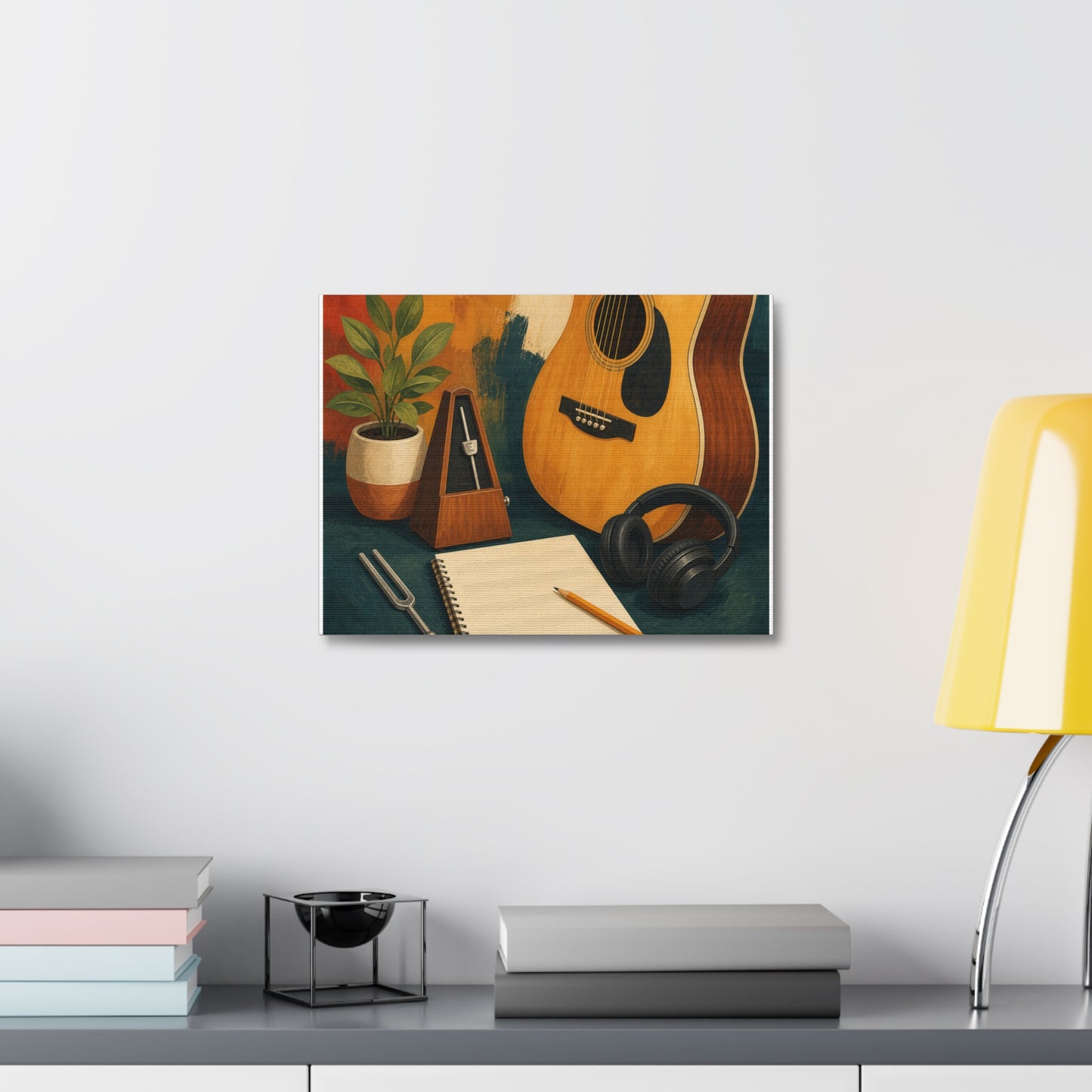Warm Music Practice Hobby Canvas Art