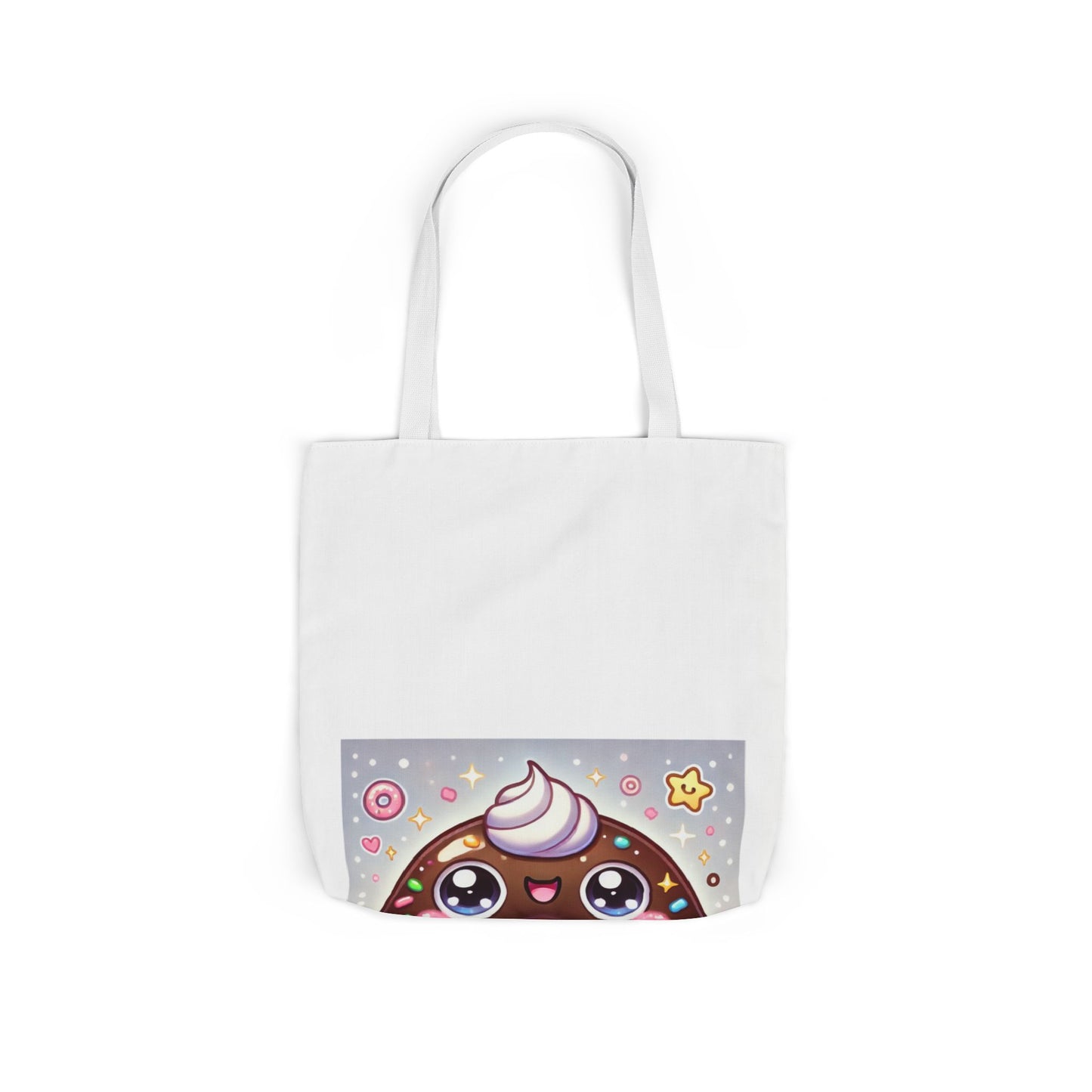 Kawaii Chocolate Donut Cute Dessert Art Tote Bag