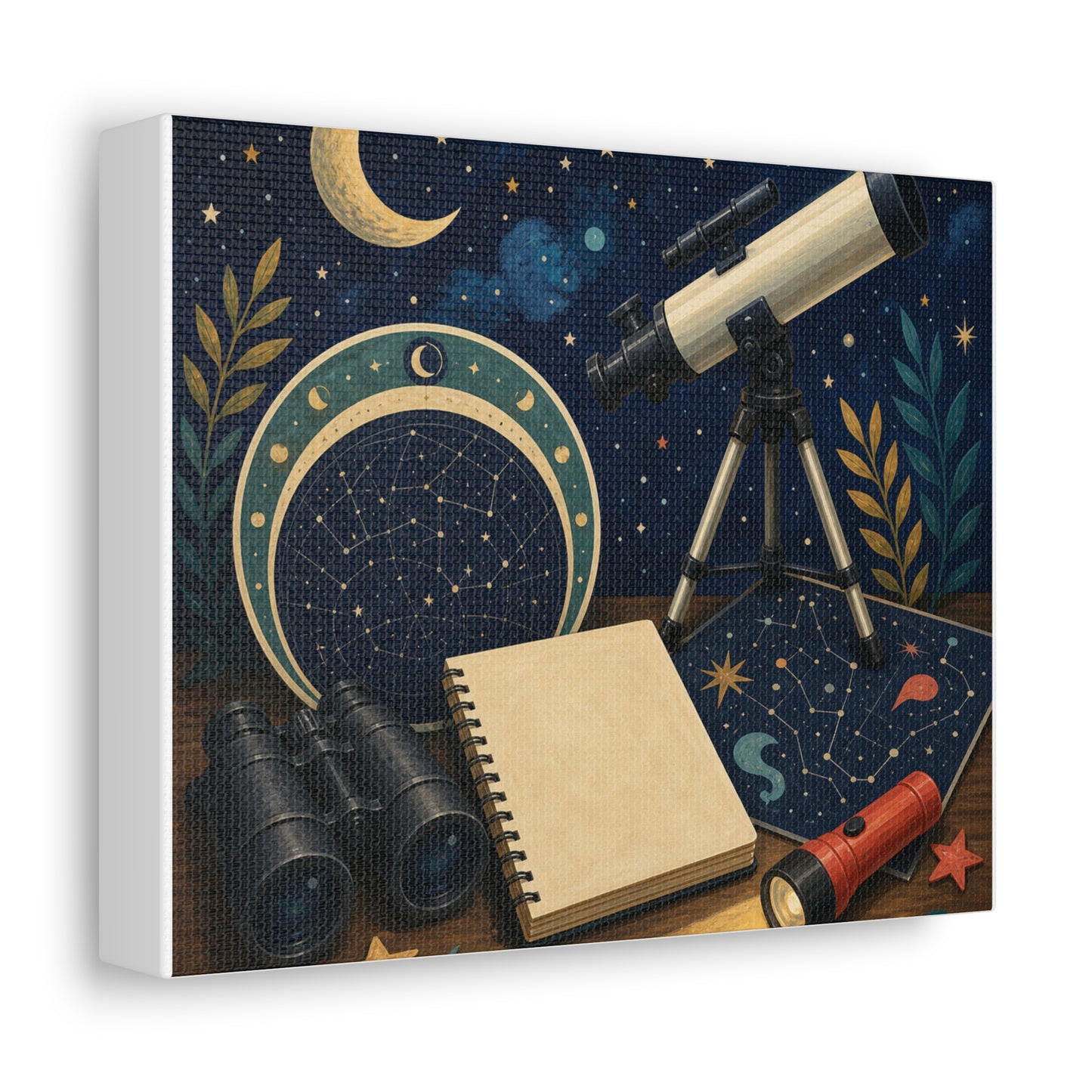 Classic Stargazing Astronomy Hobby Canvas Art