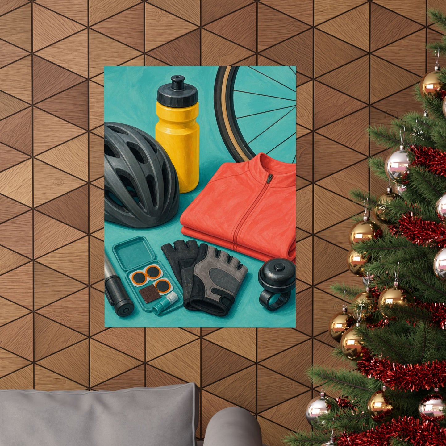 Colorful Cycling Gear Hobby Poster