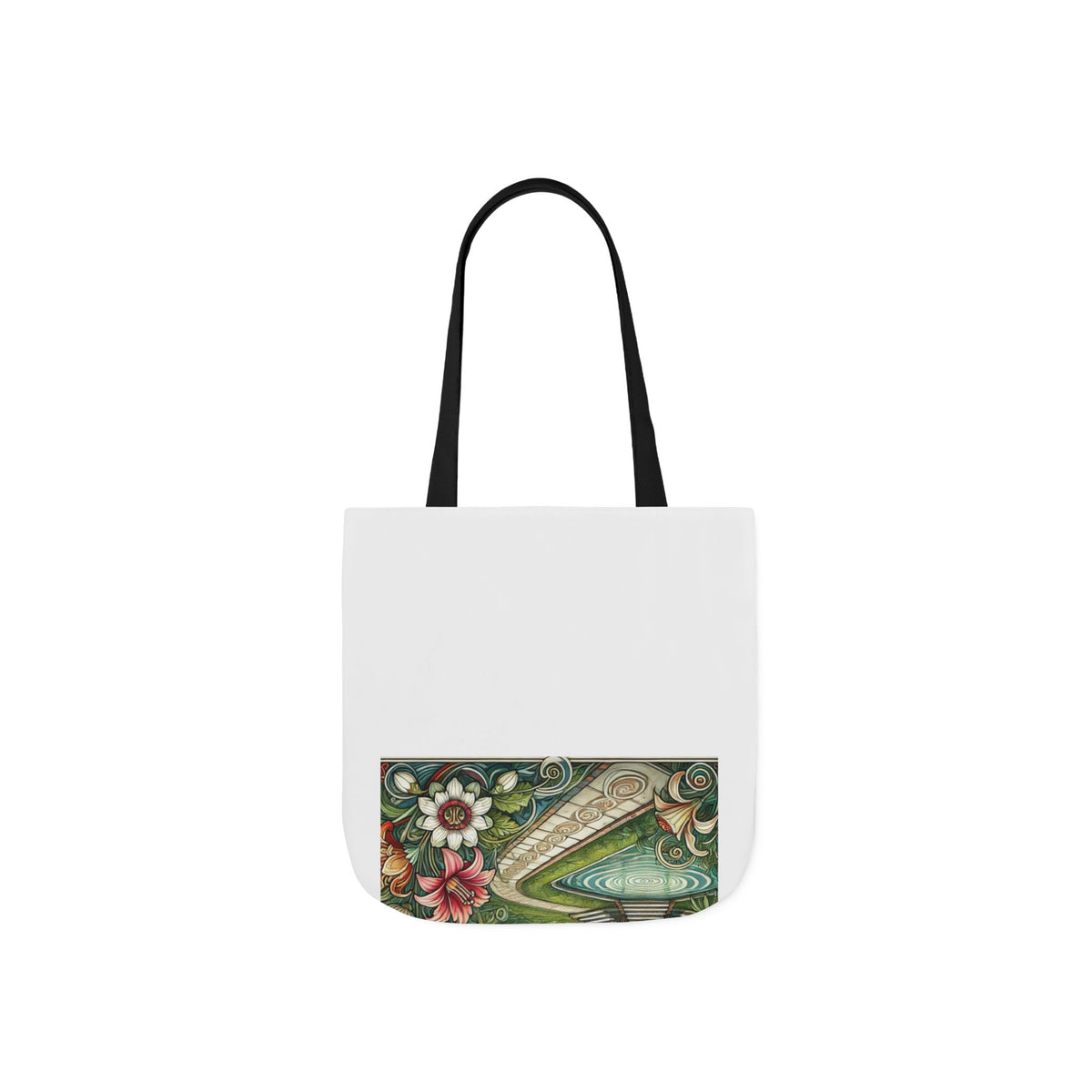 Botanical Gazebo Garden Art Nouveau Canvas Tote Bag