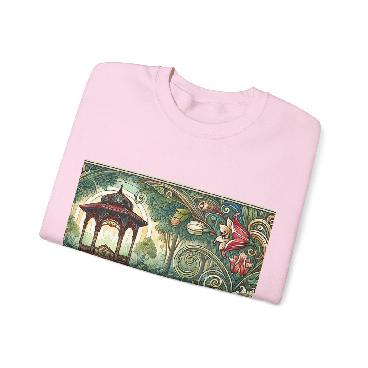 Botanical Gazebo Garden Art Nouveau Sweatshirt