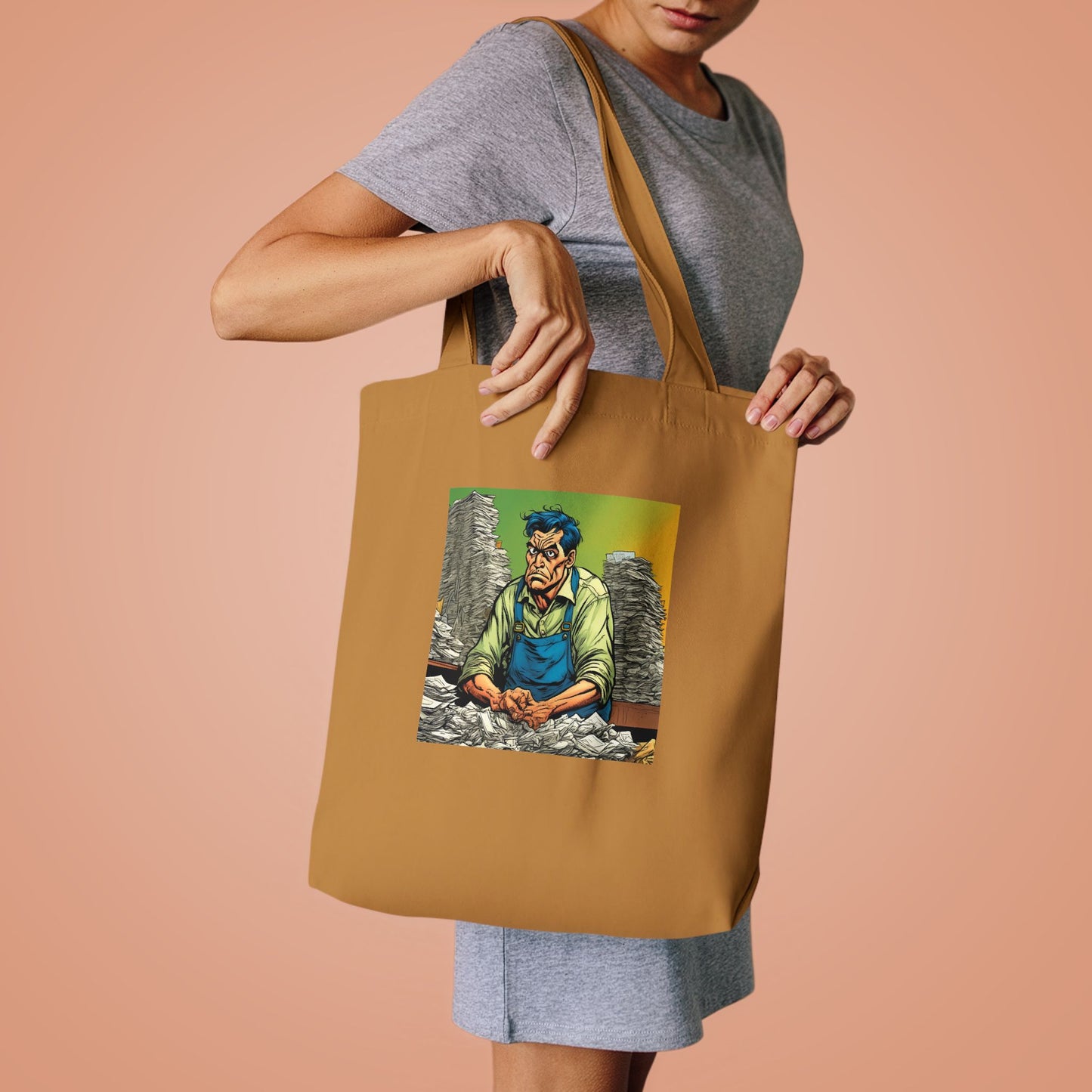 Paperwork Chaos Desk Worker Funny Office Art Tote Bag