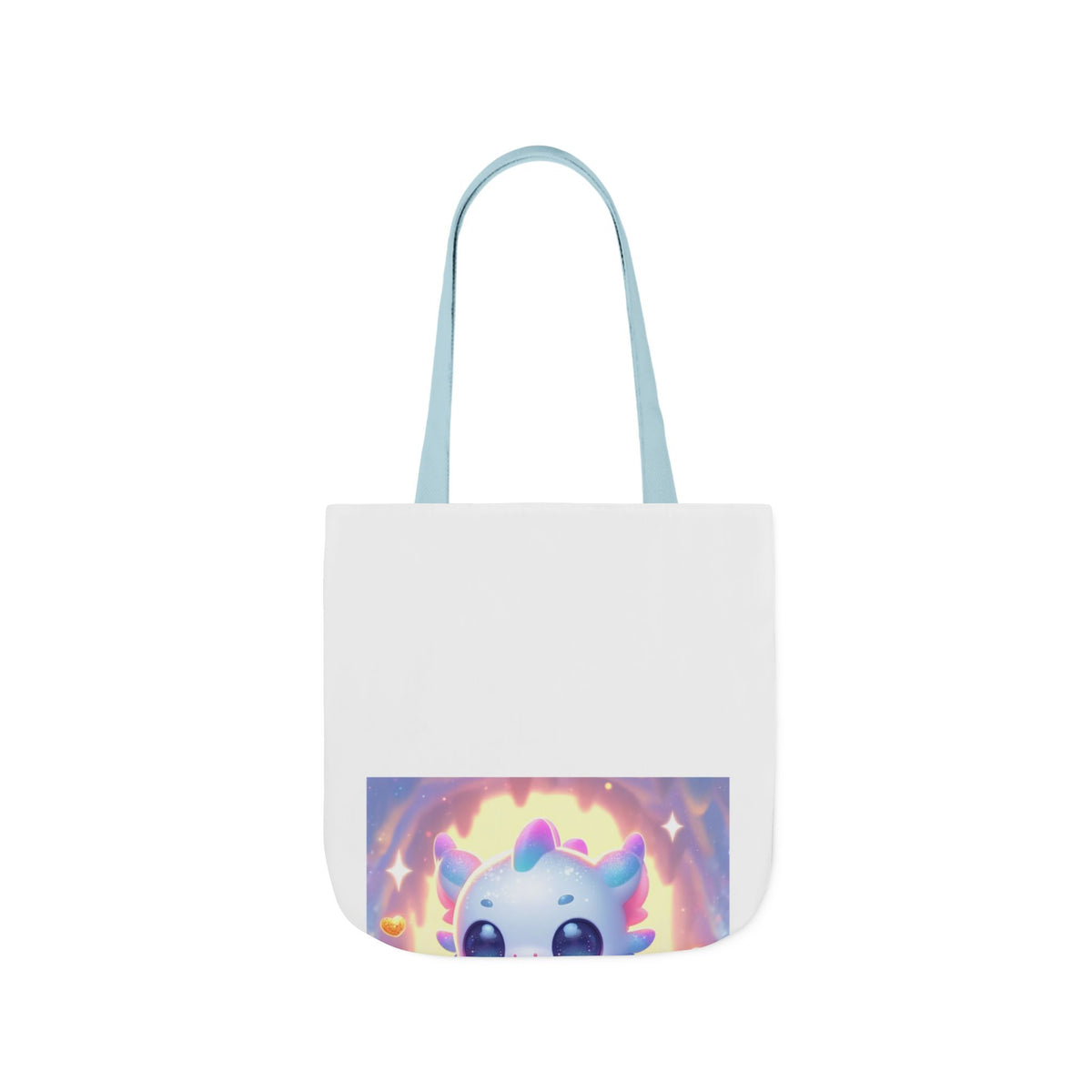 Pastel Treasure Dragon Kawaii Fantasy Canvas Tote Bag