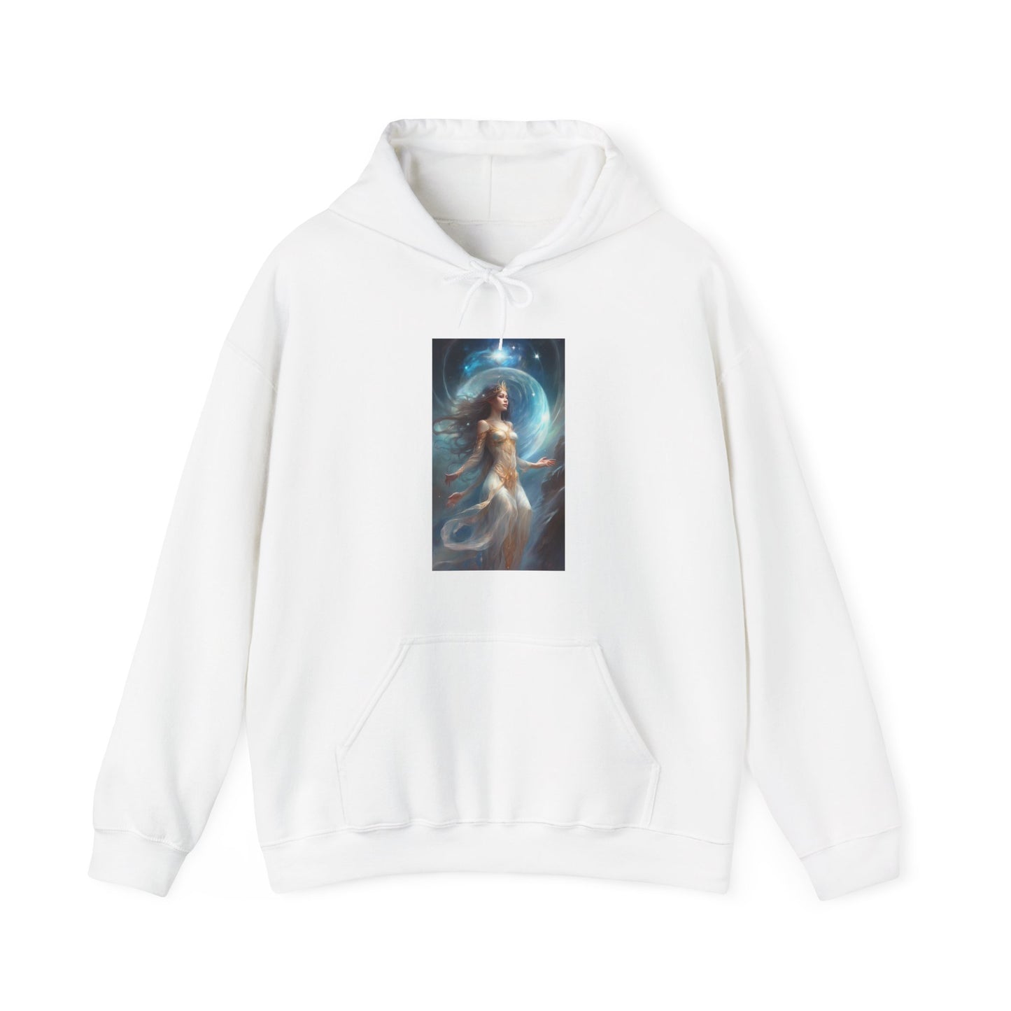 Lunar Celestial Queen Fantasy Portrait Hoodie