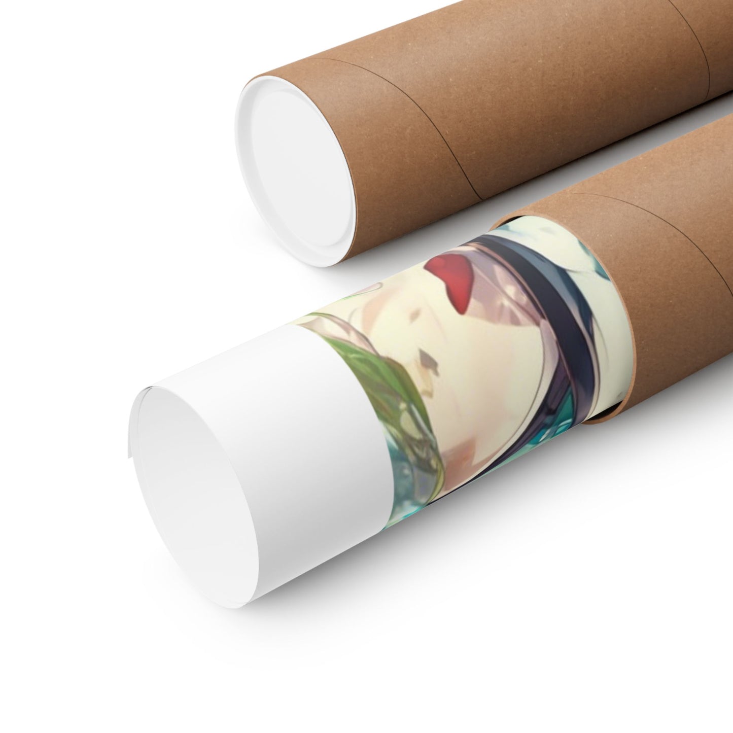 Crystal Bottle Anime Portrait Colorful Wall Poster