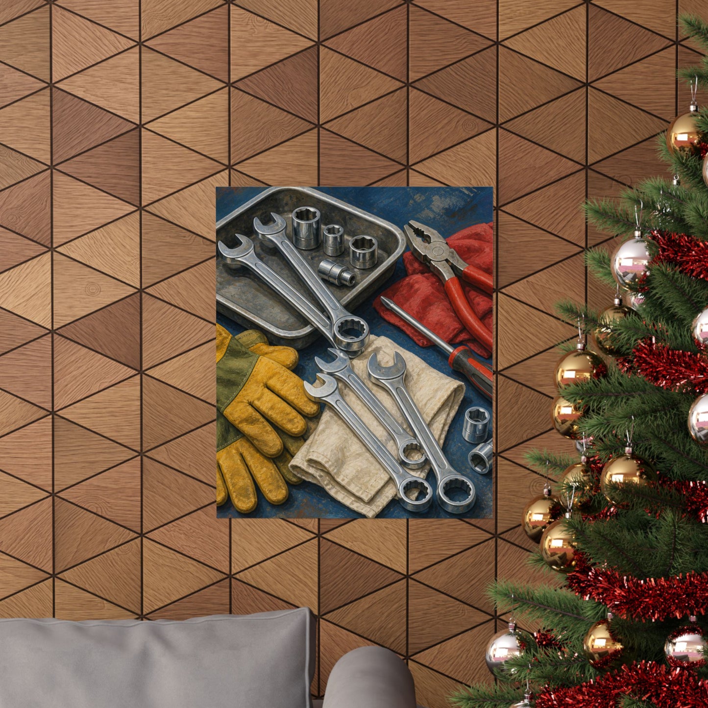 Classic Mechanic Hand Tools Art Poster