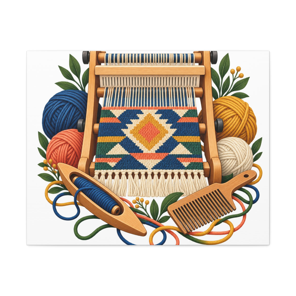 Geometric Hand Weaving Workshop Canvas