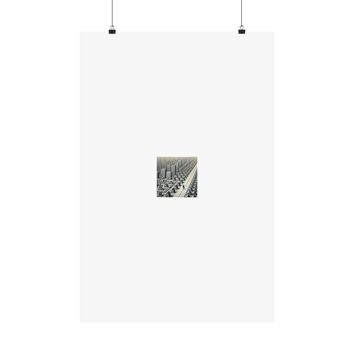 Monochrome Urban Factory Cityscape Poster Industrial Wall Art Gift
