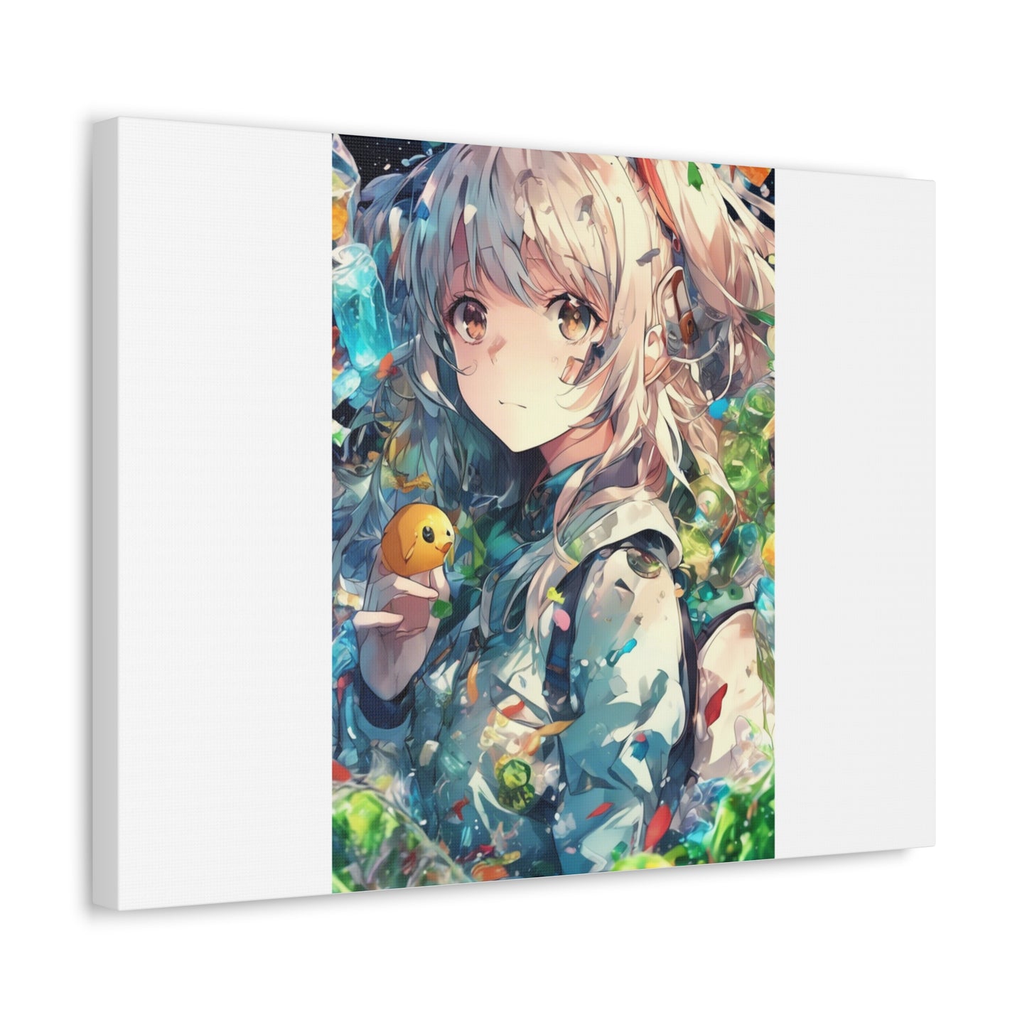 Crystal Bottle Anime Portrait Bright Room Canvas