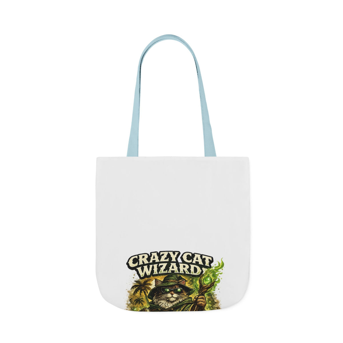 Crazy Cat Wizard Funny Fantasy Magic Tote Bag