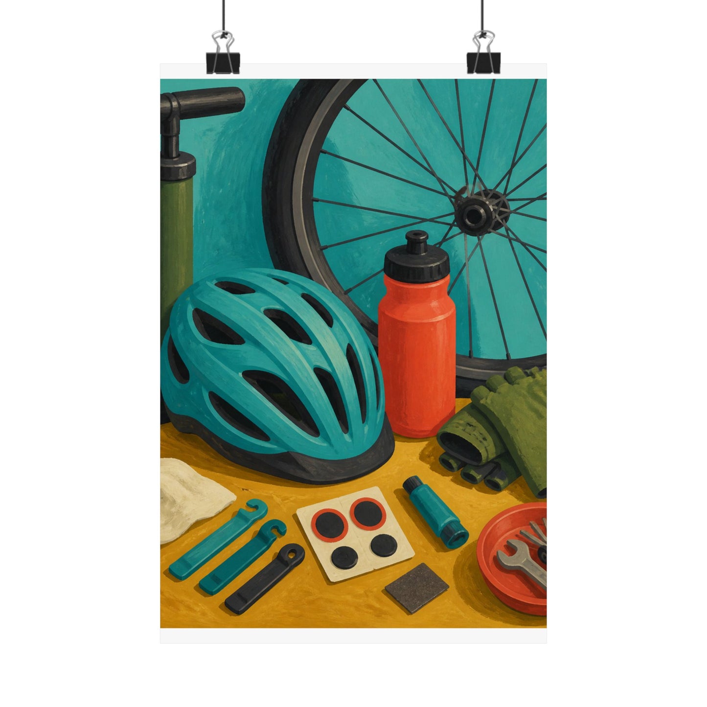 Everyday Bicycle Workshop Art Poster