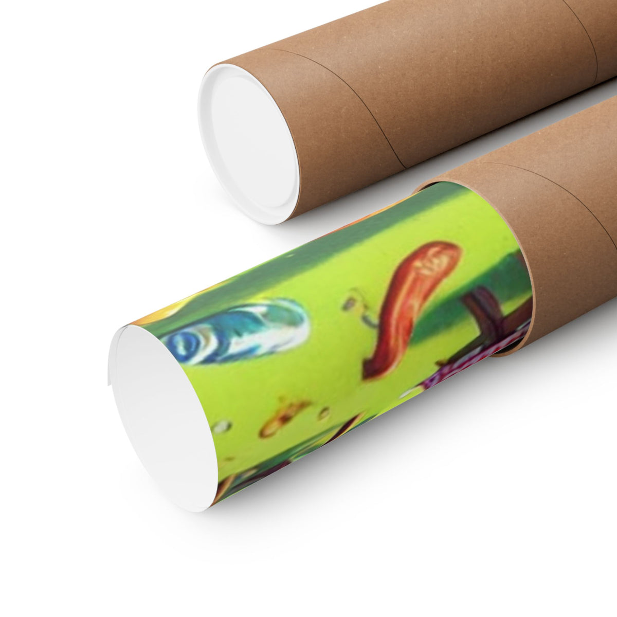 Chaotic Picnic Duck Funny Summer Wall Art Poster