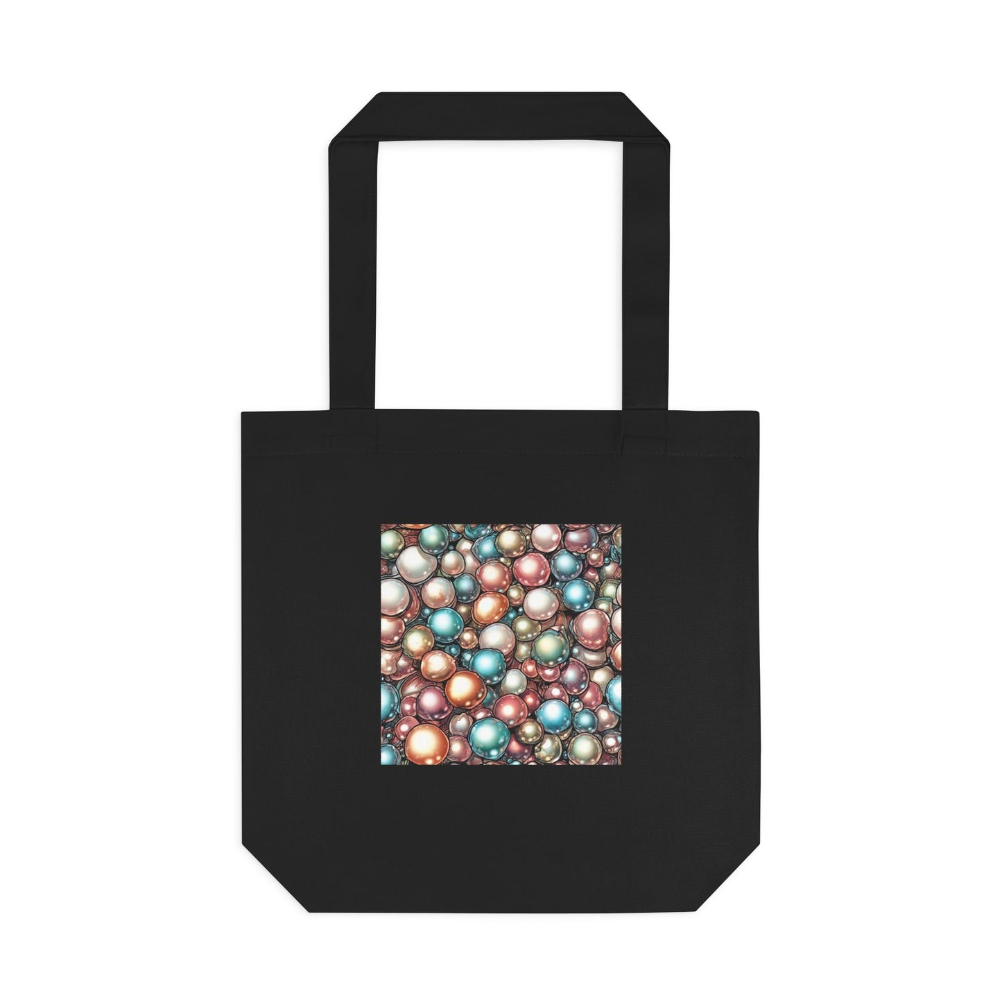 Rainbow Pearl Marble Abstract Gift Art Tote Bag