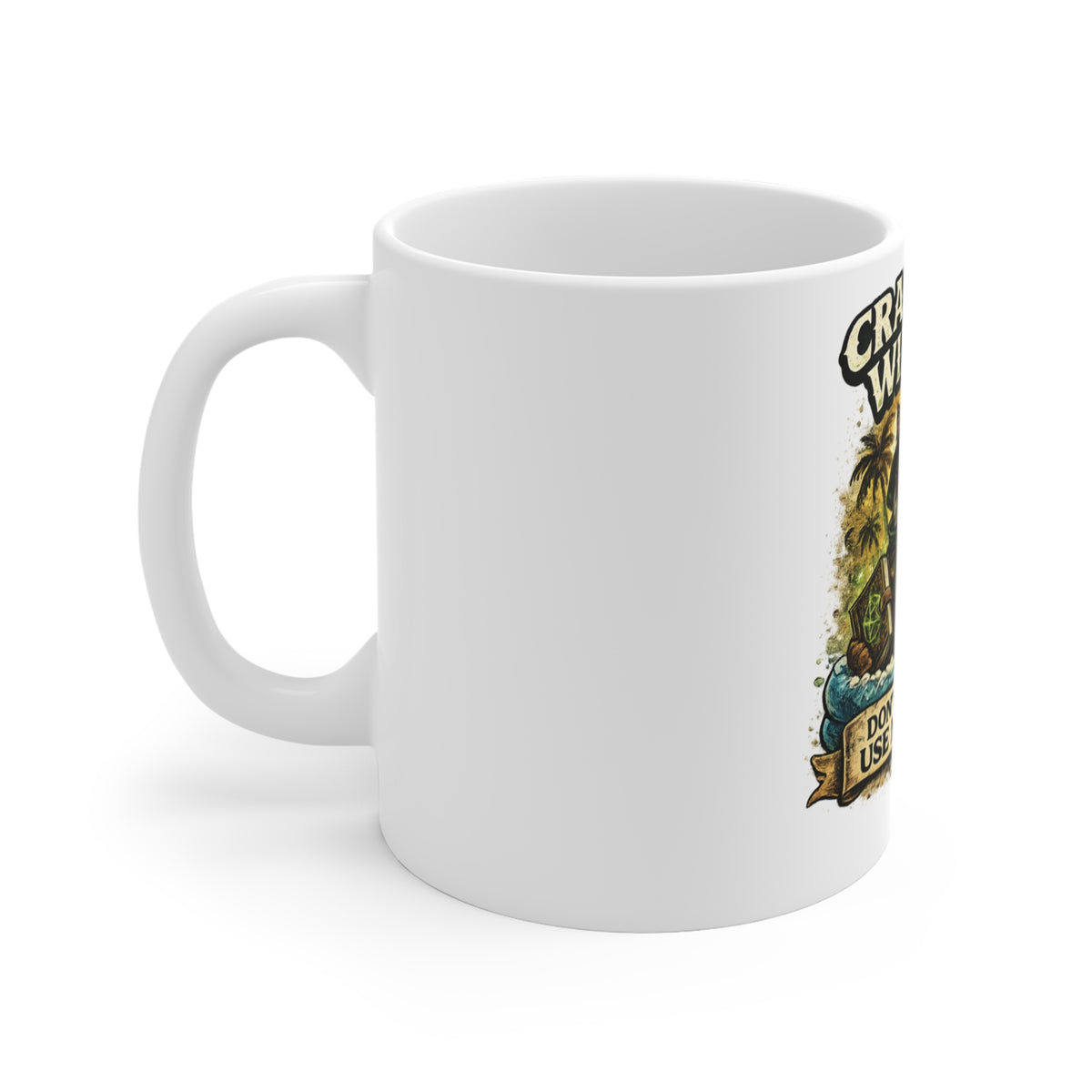 Crazy Cat Wizard Funny Fantasy Magic Coffee Mug