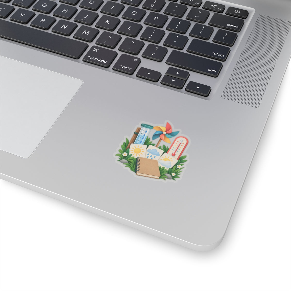 Colorful Backyard Weather Watching Kit Sticker
