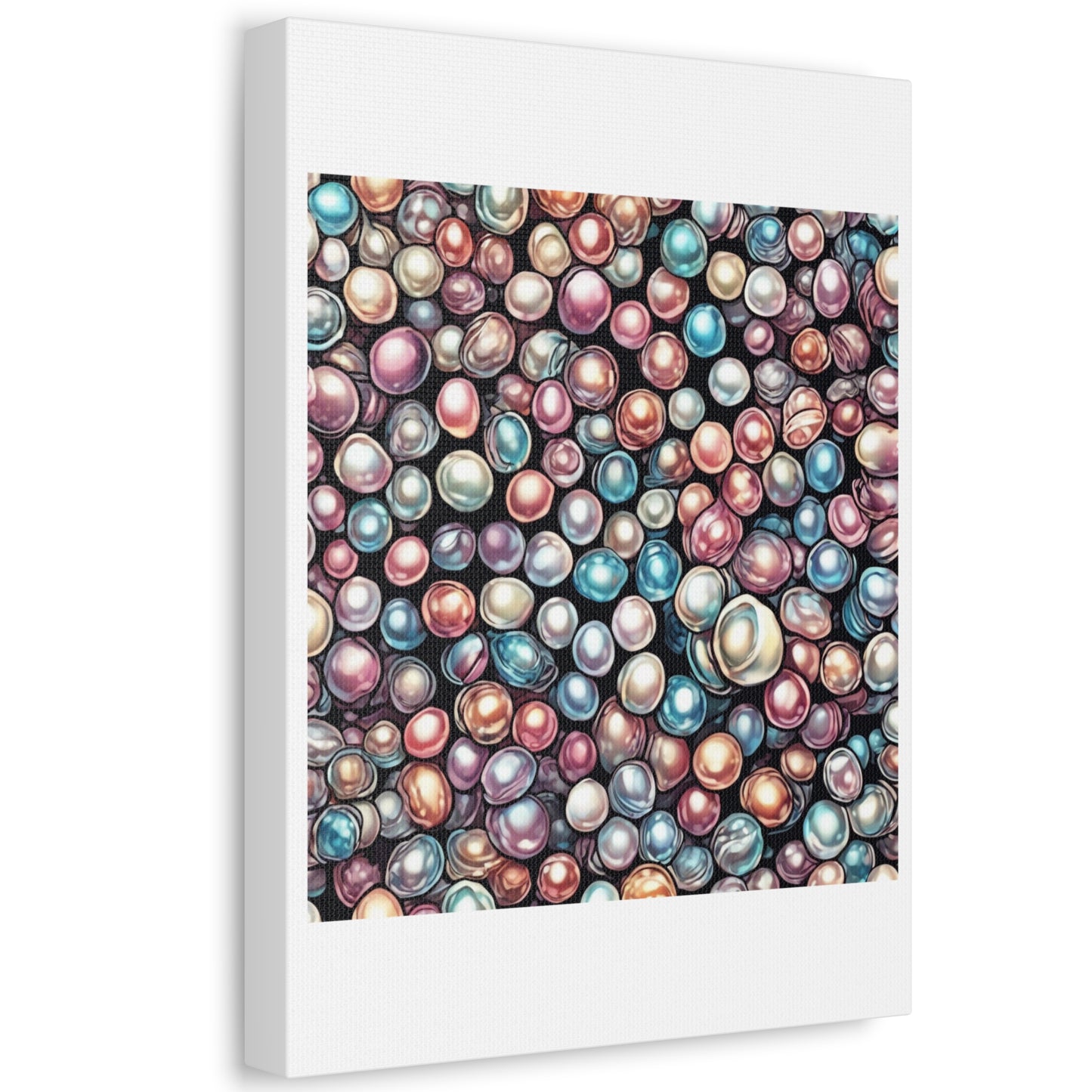 Pearl Bubble Pattern Abstract Gift Art Canvas