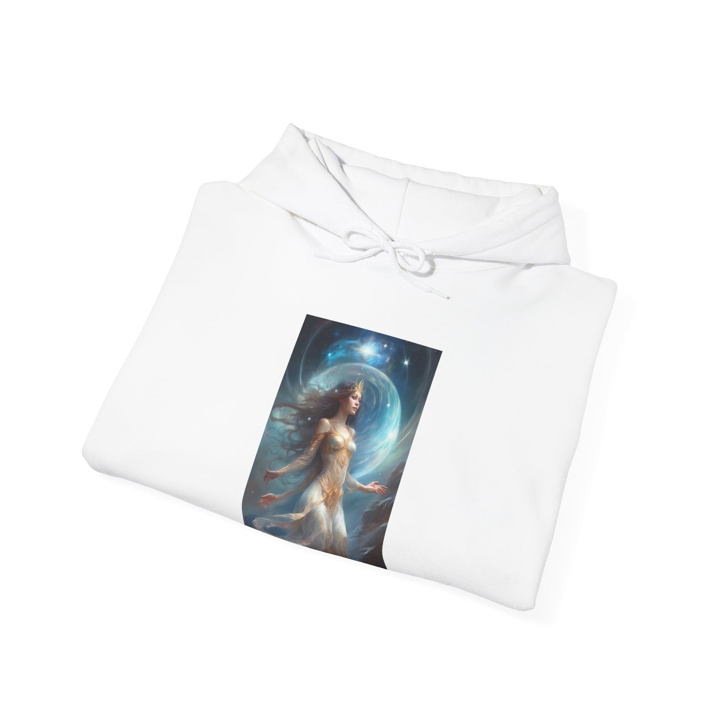 Lunar Celestial Queen Fantasy Portrait Hoodie