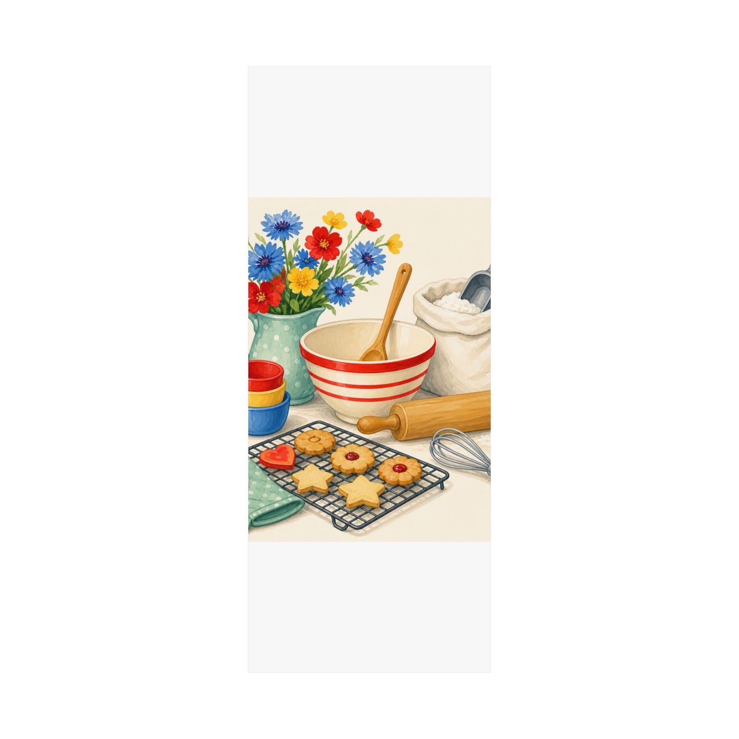 Cheerful Home Baking Hobby Poster
