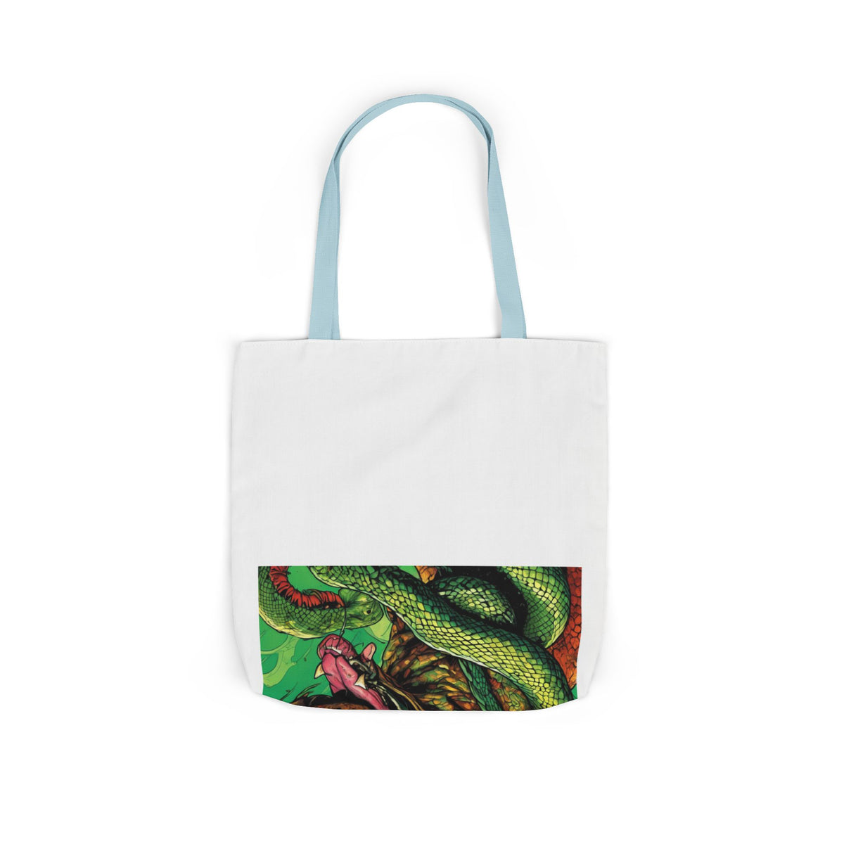 Serpent Guardian Dog Bold Fantasy Creature Tote Bag