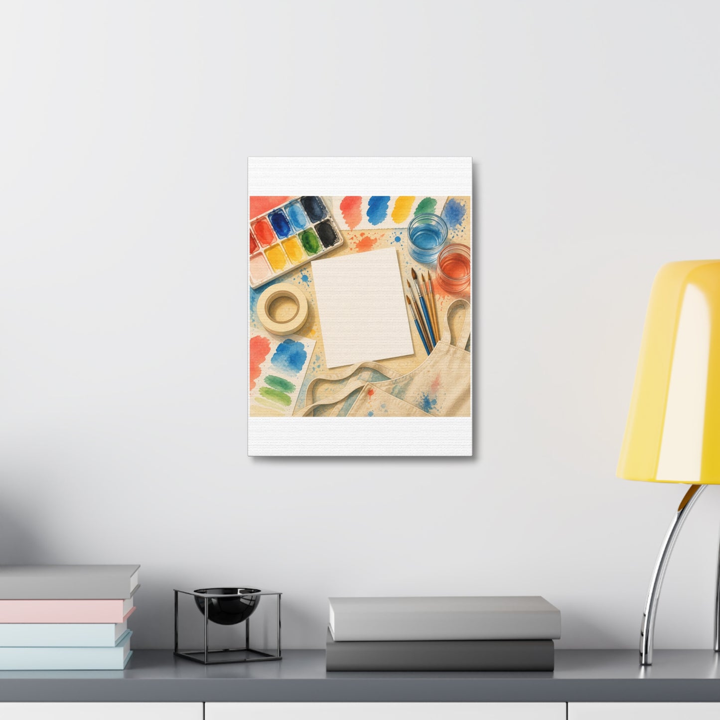 Bright Watercolor Painting Hobby Art Canvas Art
