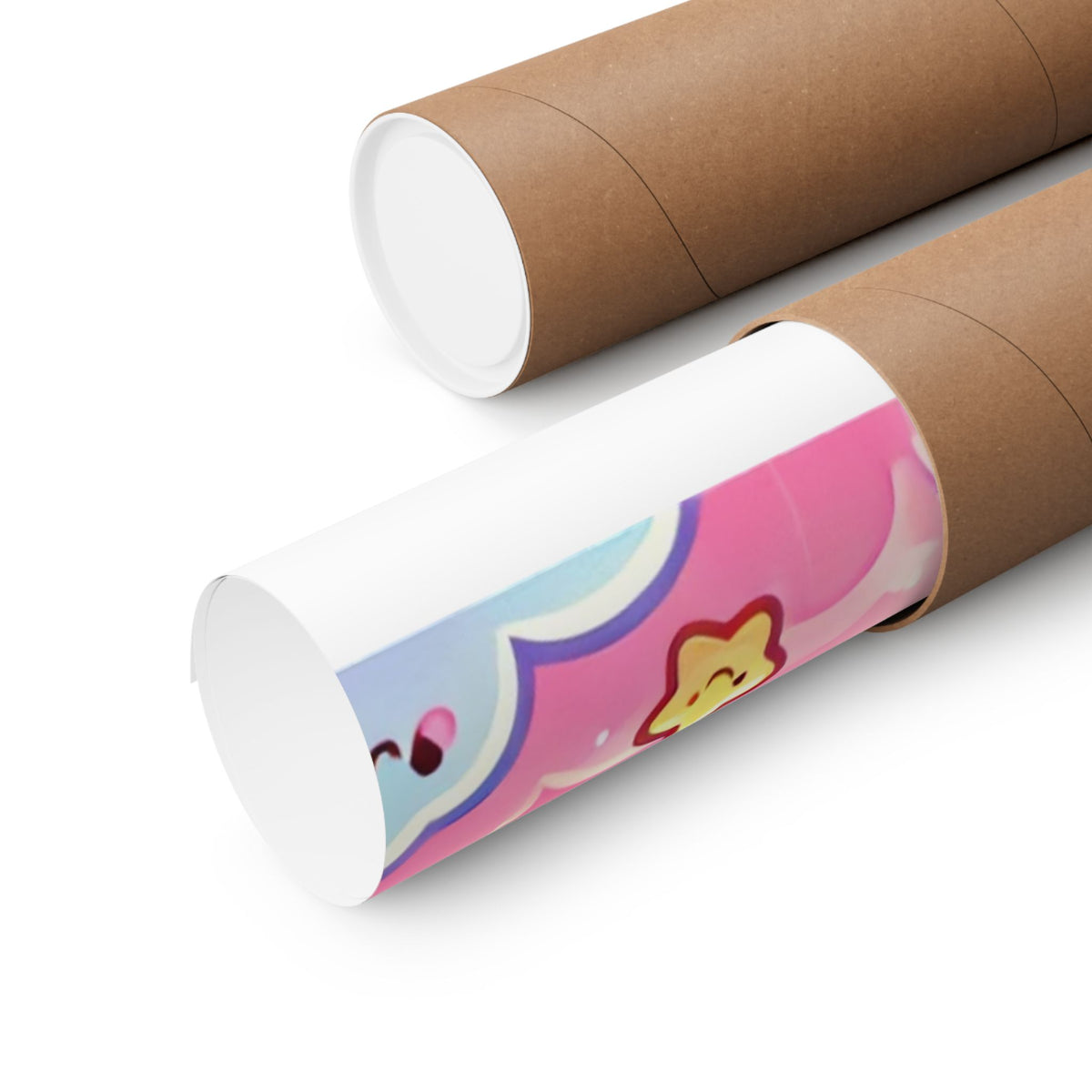 Pastel Rainbow Unicorn Cloud Kawaii Wall Art Poster