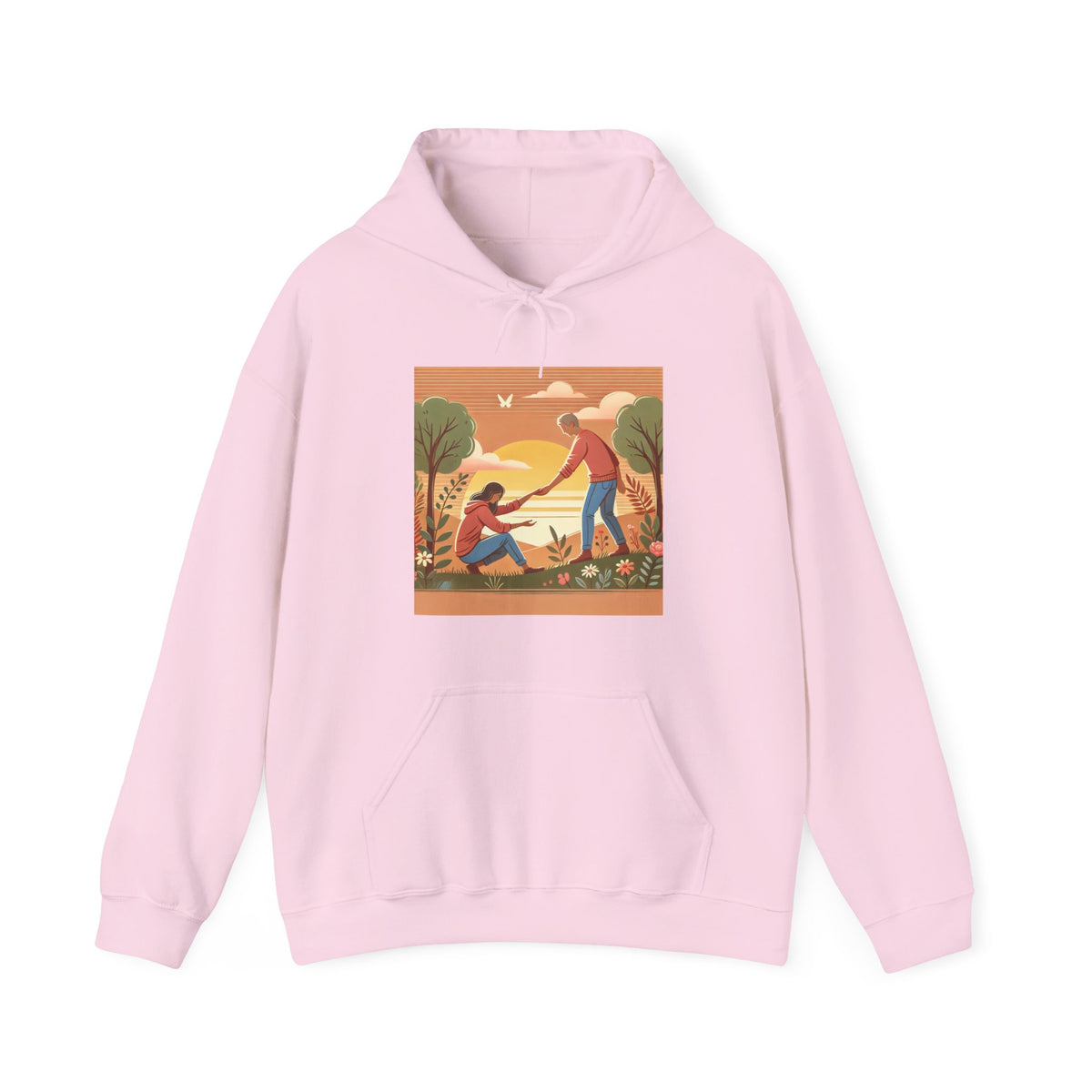 Helping Hands Sunset Garden Hoodie