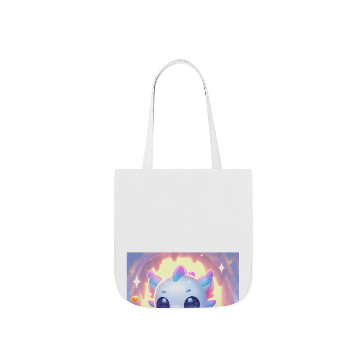 Pastel Treasure Dragon Kawaii Fantasy Canvas Tote Bag