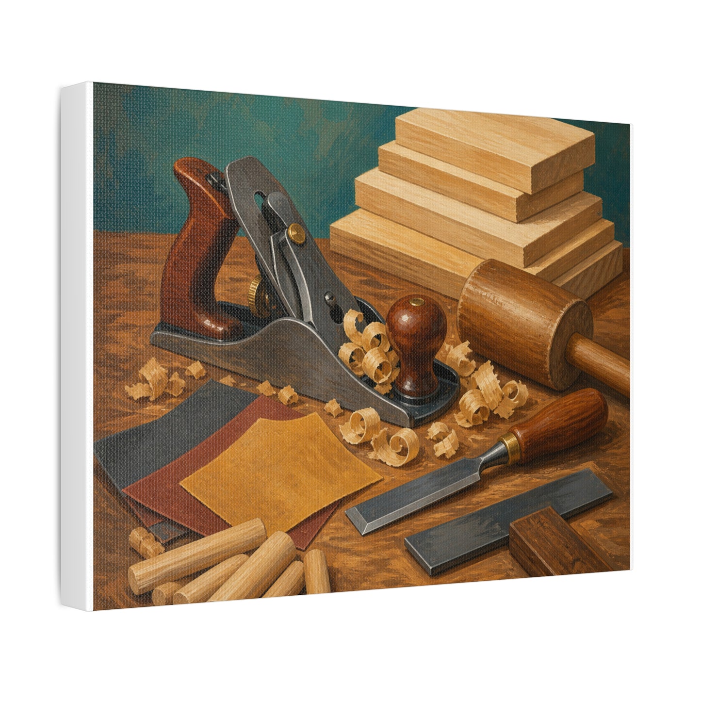 Classic Woodworking Tools Hobby Canvas Art