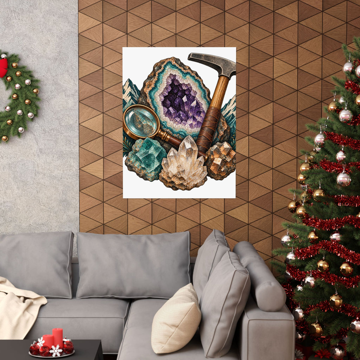 Vintage Geode and Rockhounding Field Kit Poster