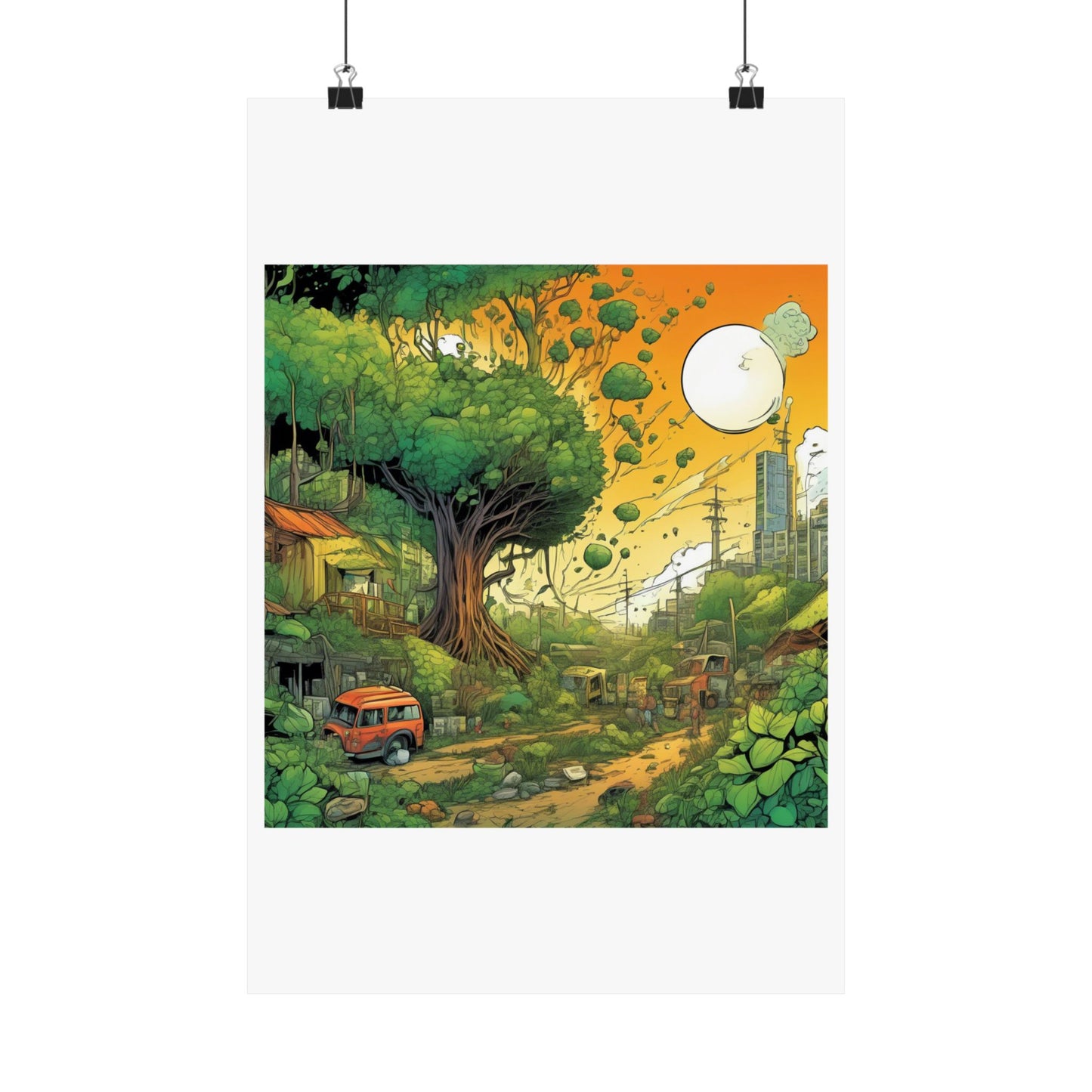 Cottage Road Landscape Nature Gift Art Poster