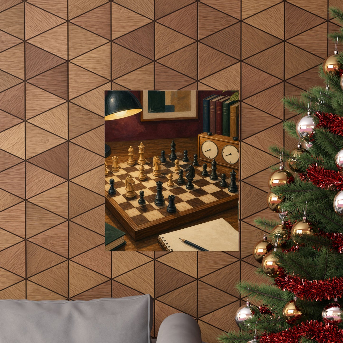 Cozy Chess Strategy Game Hobby Poster