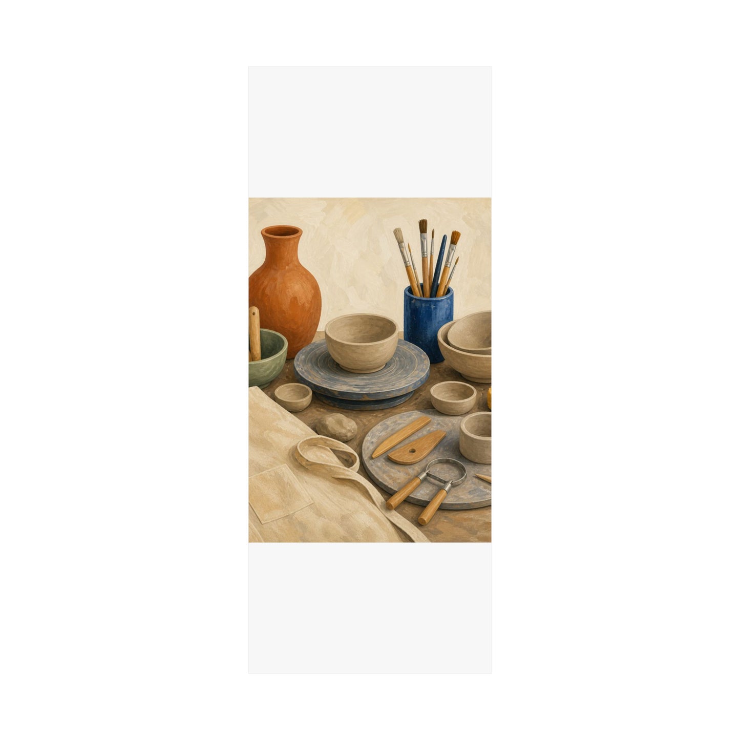 Colorful Pottery Studio Hobby Poster
