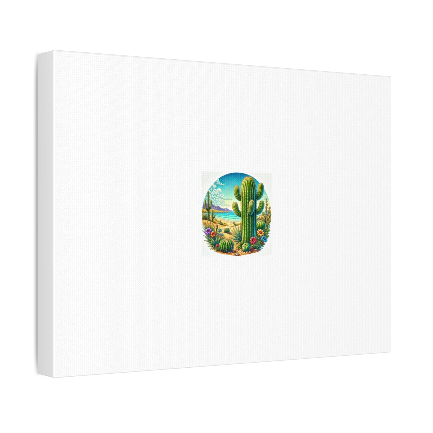 Desert Cactus Bloom Garden Canvas Botanical Desert Wall Art Gift