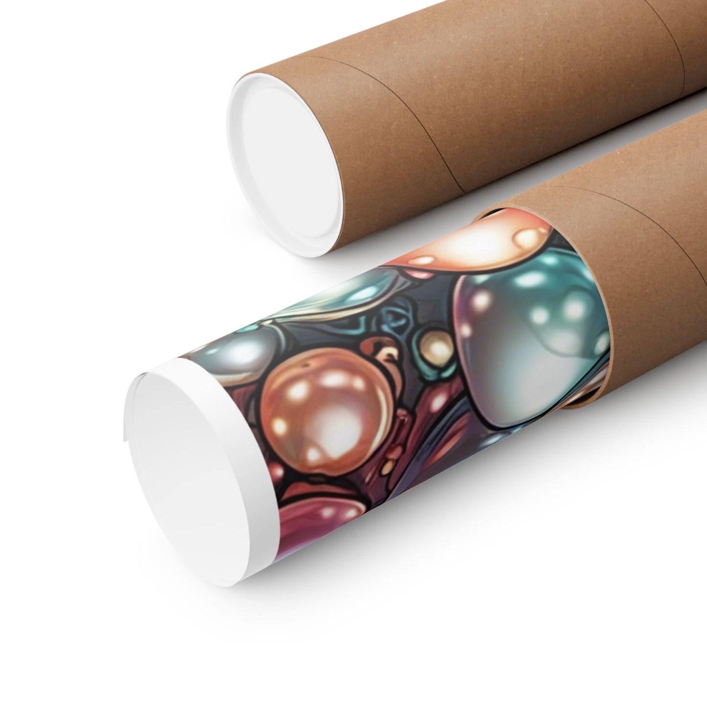 Glossy Orb Marble Abstract Gift Art Poster
