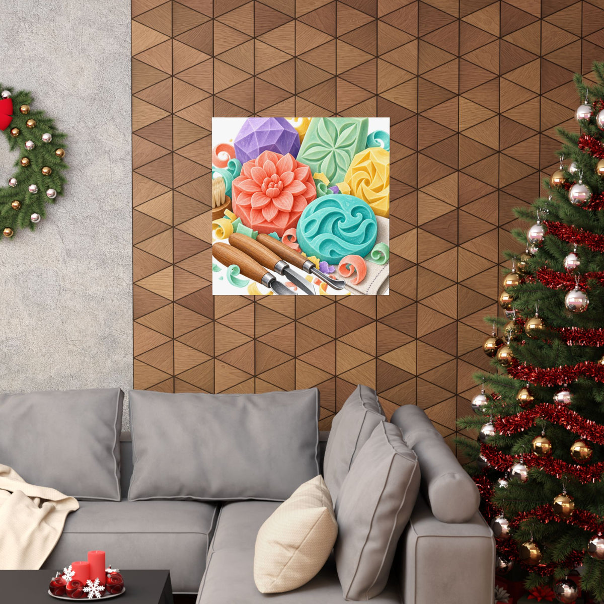 Colorful Soap Carving Workshop Poster