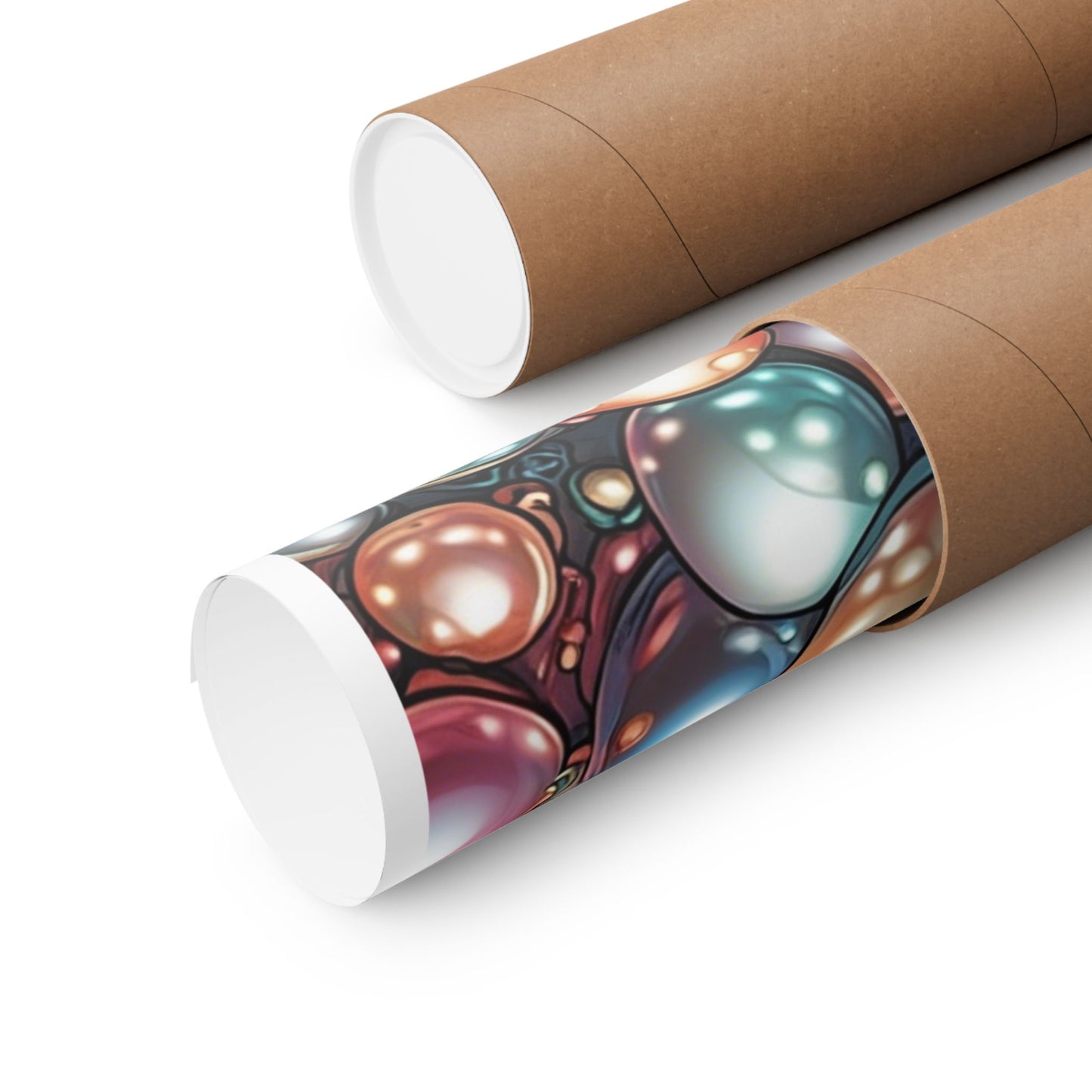 Glossy Orb Marble Abstract Gift Art Poster