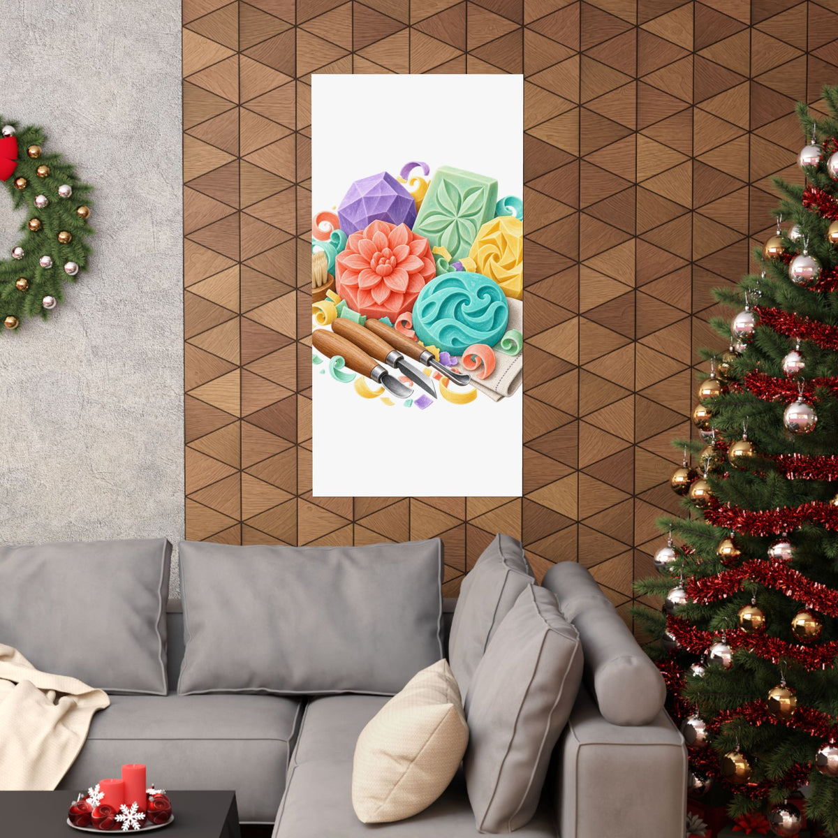 Colorful Soap Carving Workshop Poster