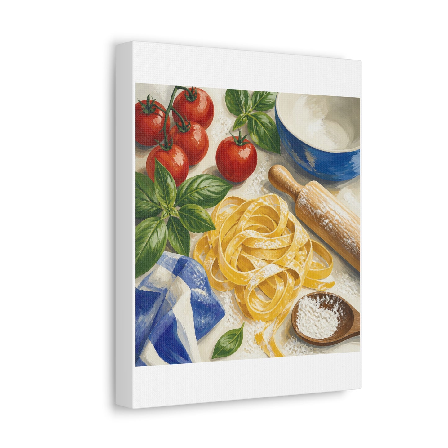 Fresh Pasta Making Kitchen Art Canvas Art